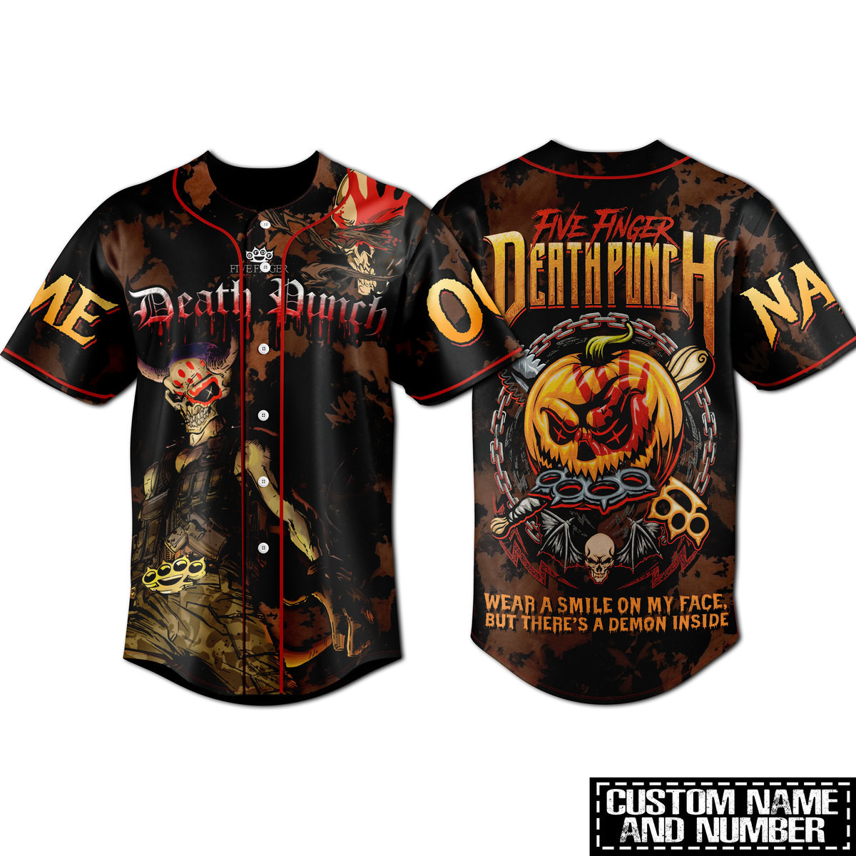 Five Finger Death Punch Baseball Jersey For Fans