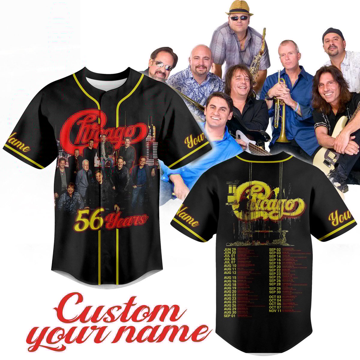Chicago 56 Years Baseball Jersey For Fans