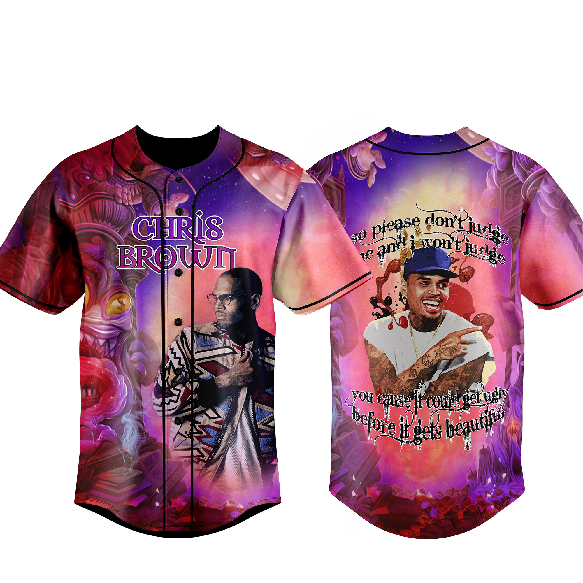 Chris Brown Baseball Jersey For Fans