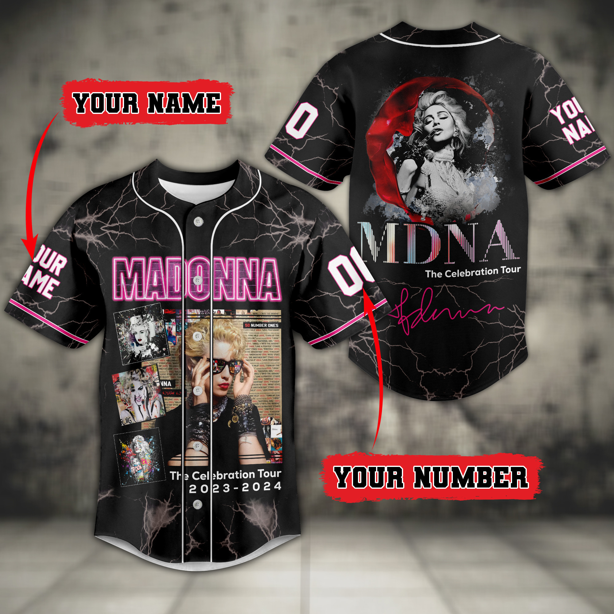 Madonna Baseball Jersey For Fans