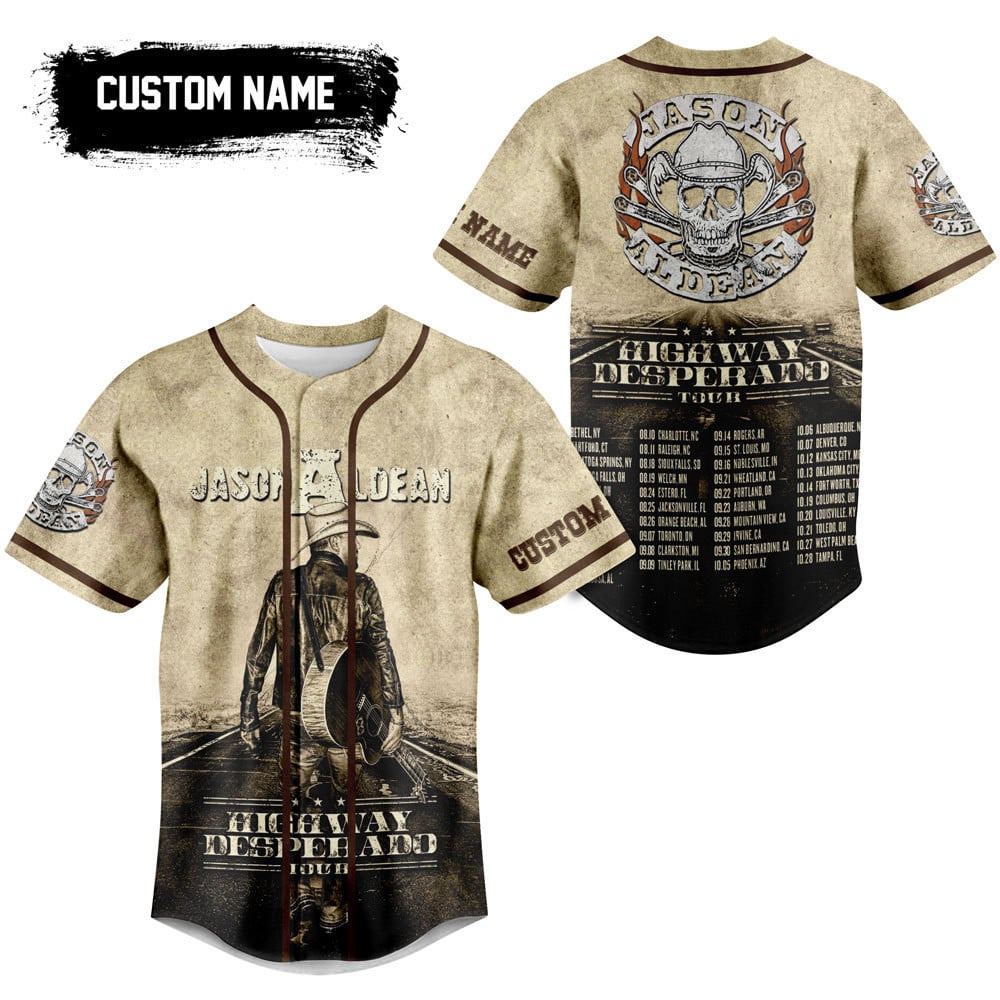 Jason Aldean Baseball Jersey For Fans