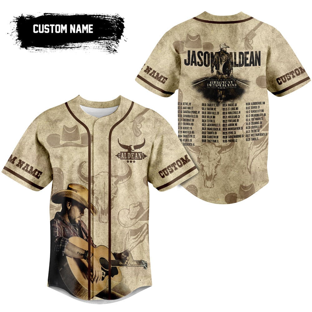 Jason Aldean Baseball Jersey For Fans