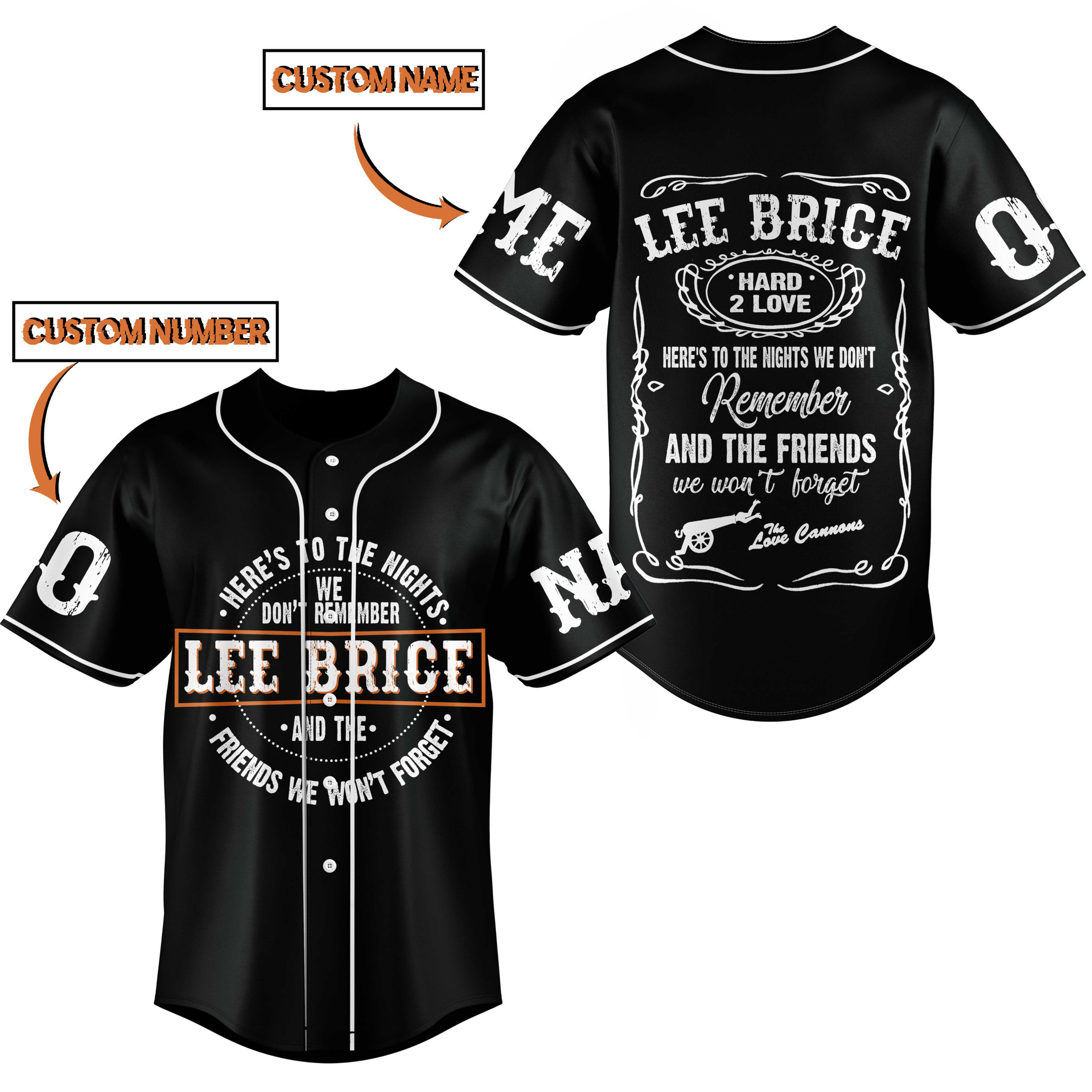 Lee Brice Baseball Jersey For Fans