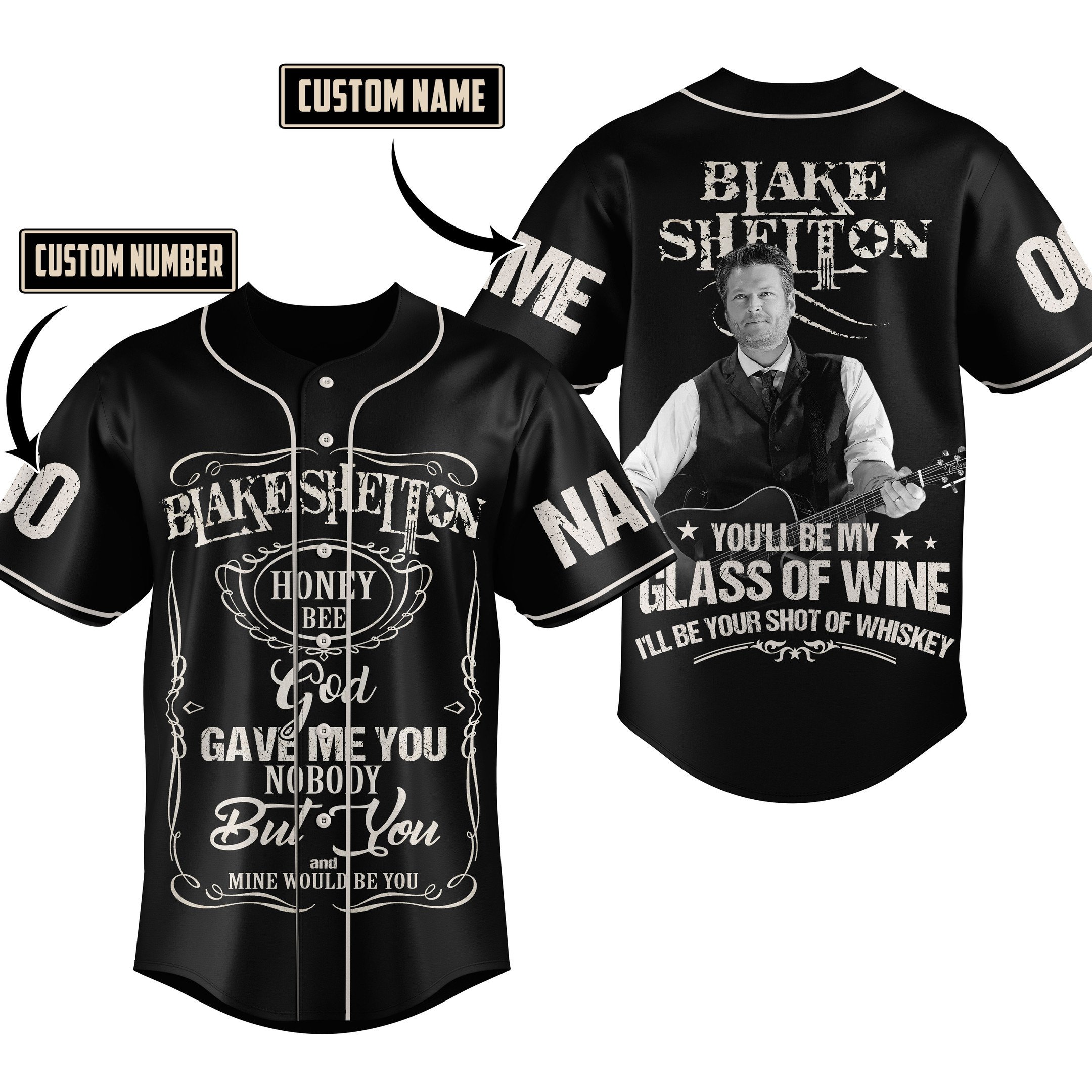 Blake Shelton Baseball Jersey For Fans