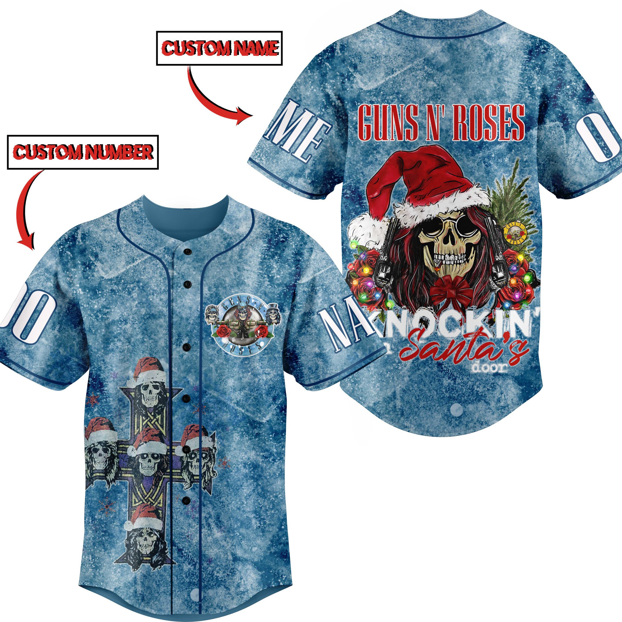 Gun N?Roses Baseball Jersey For Fans