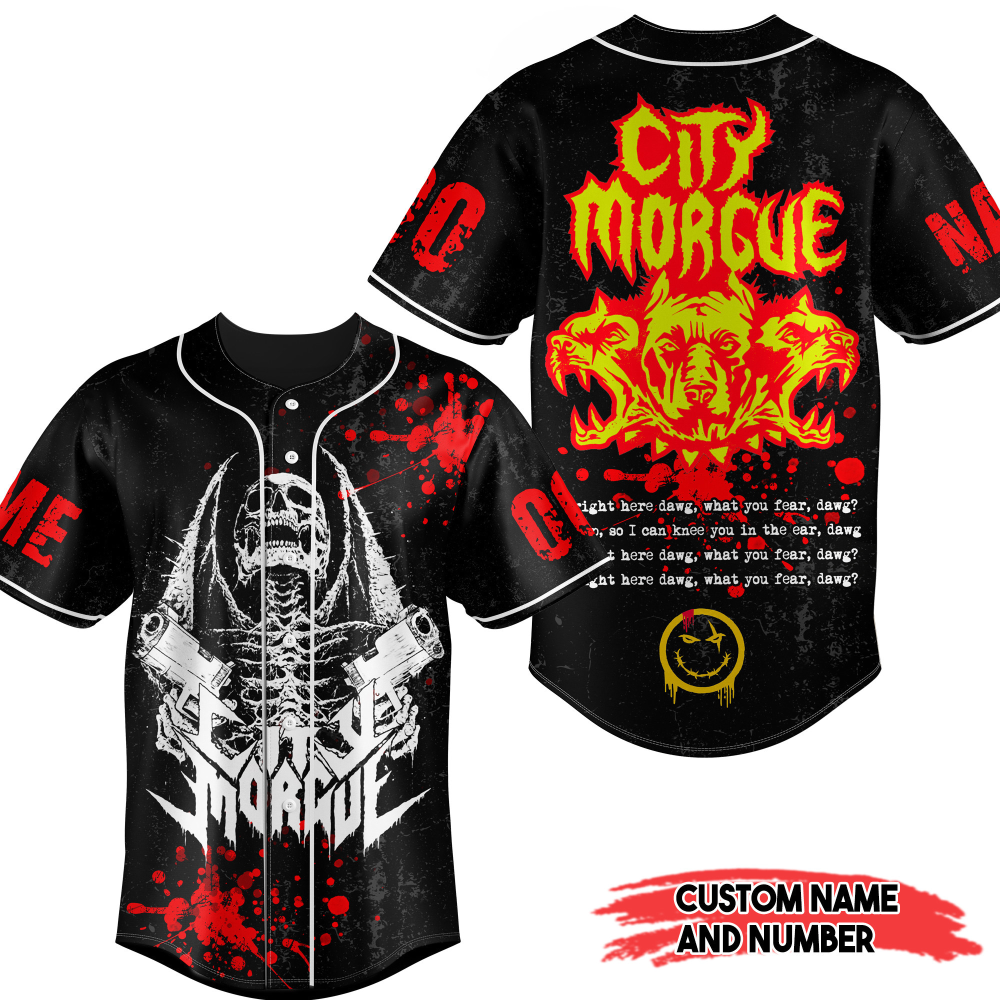 City Morgue Baseball Jersey For Fans