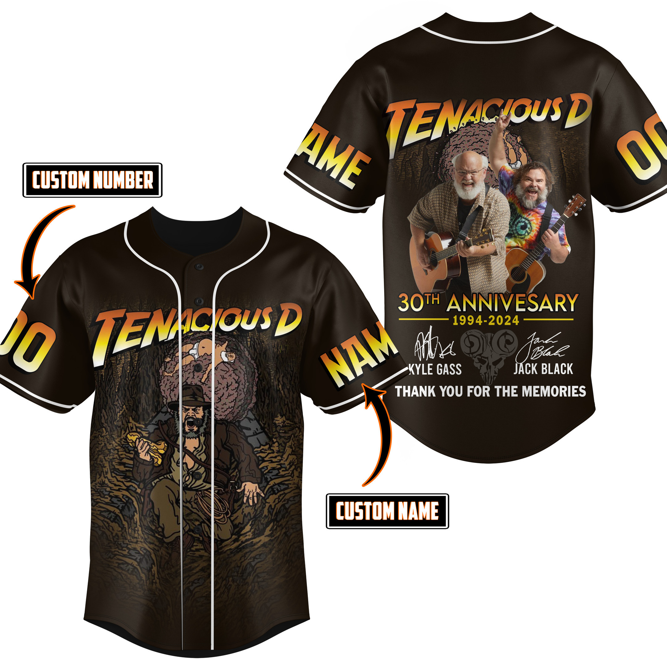 Tenacious D Baseball Jersey For Fans