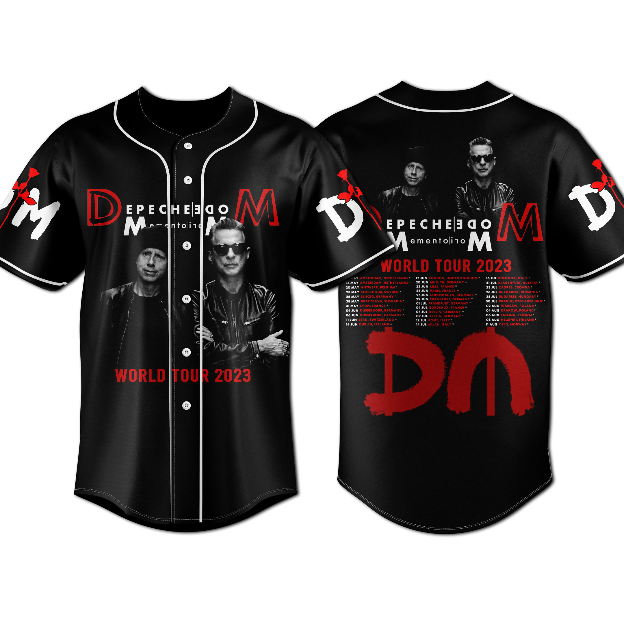 Depeche Mode Baseball Jersey For Fans