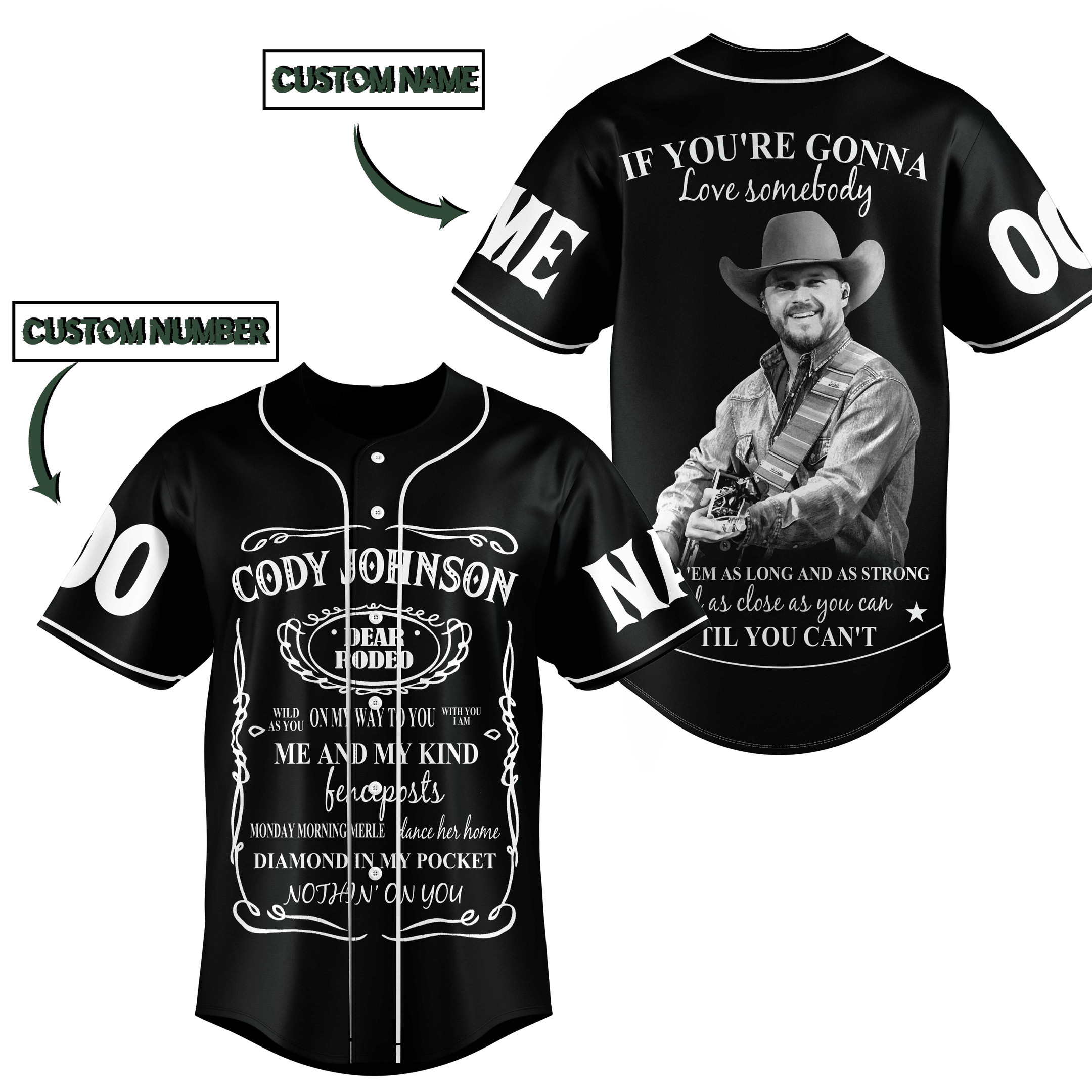 Cody Johnson Baseball Jersey For Fans