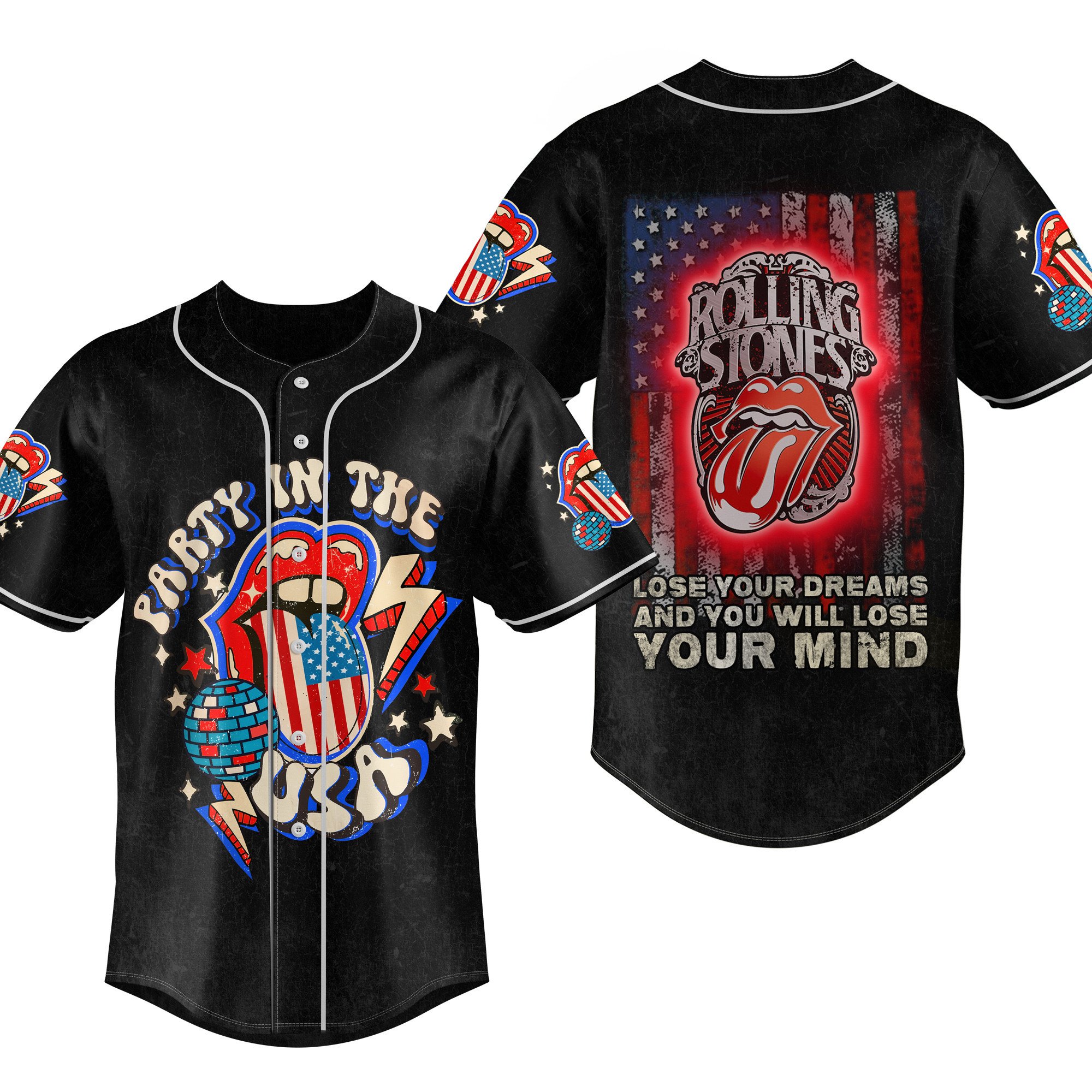 Rolling Stones Baseball Jersey For Fans
