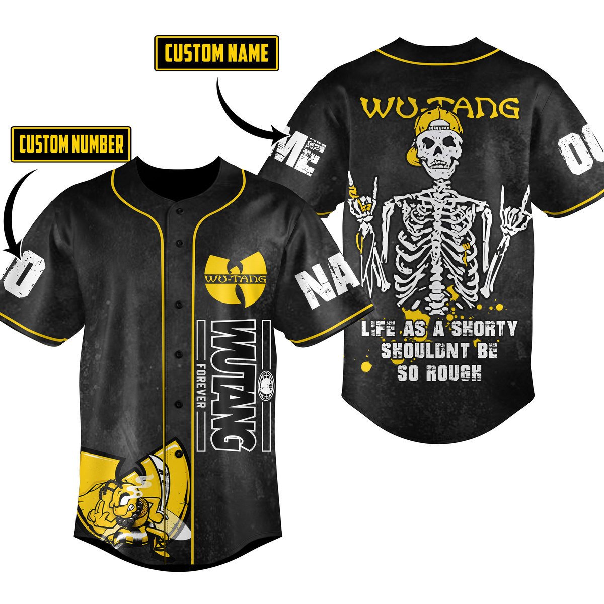 Wu Tang Clan Baseball Jersey For Fans