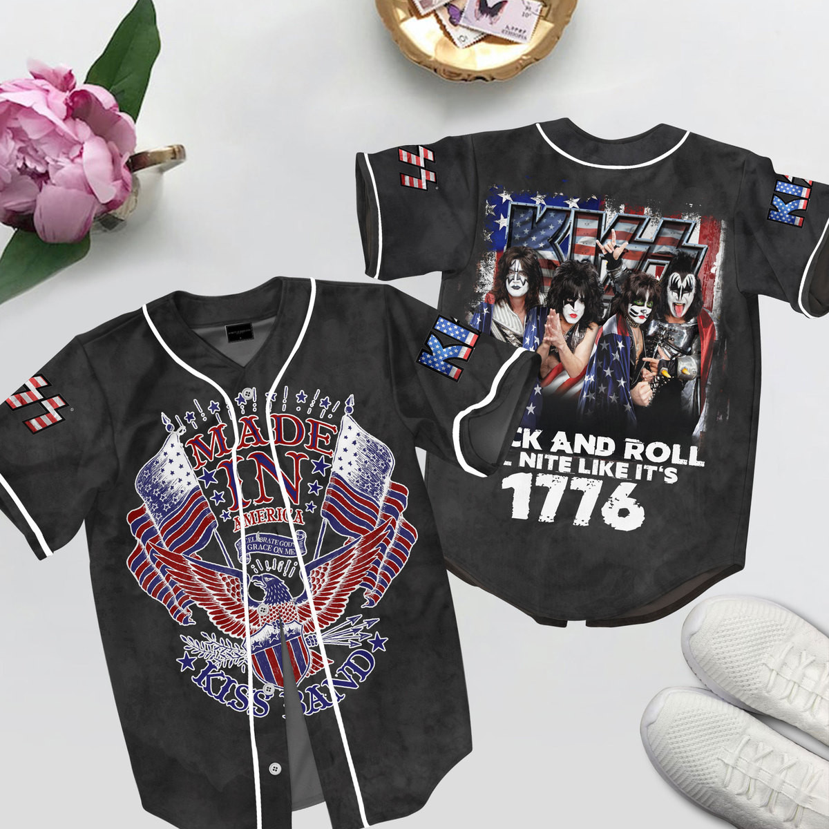 Kiss Baseball Jersey For Fans