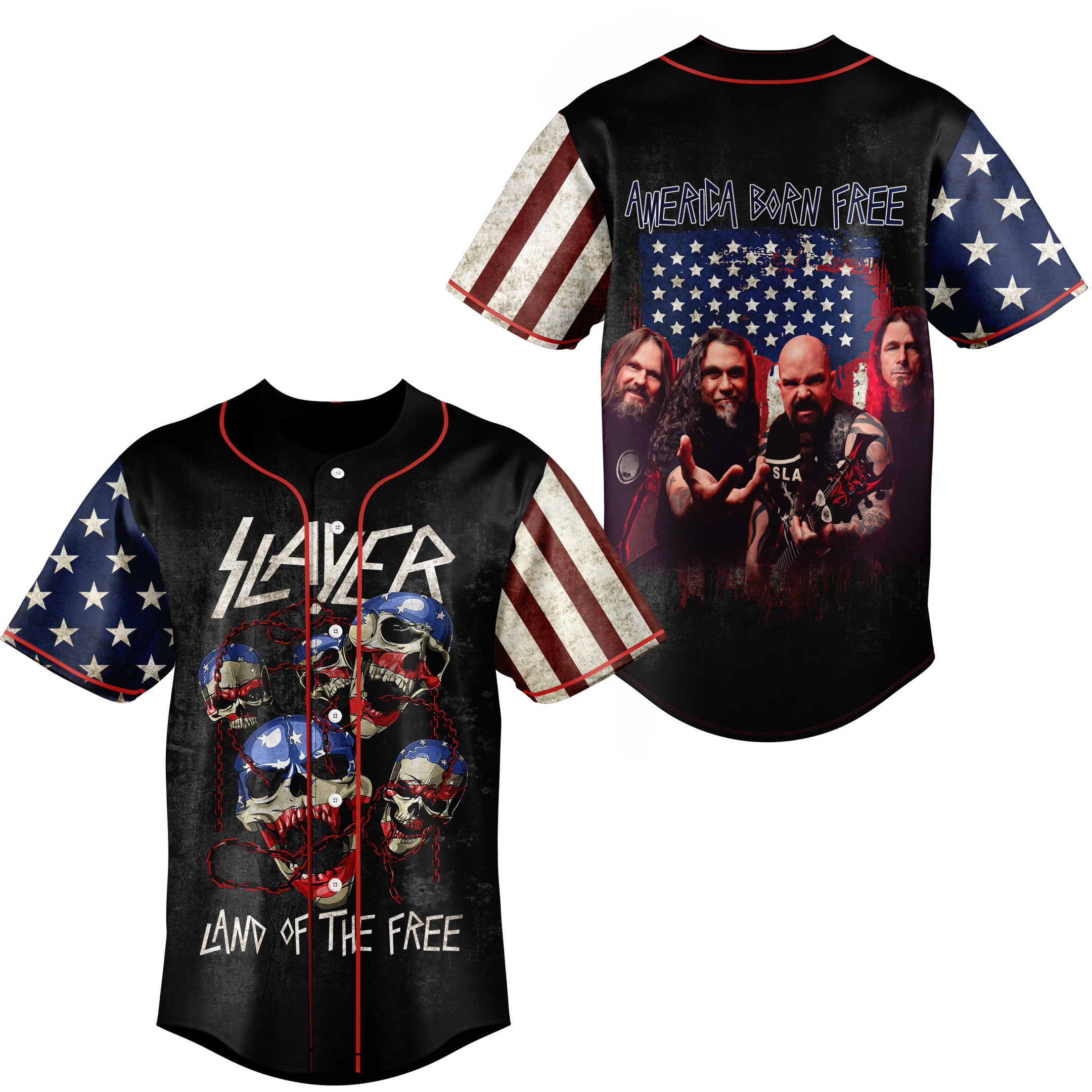 Slayer Baseball Jersey For Fans