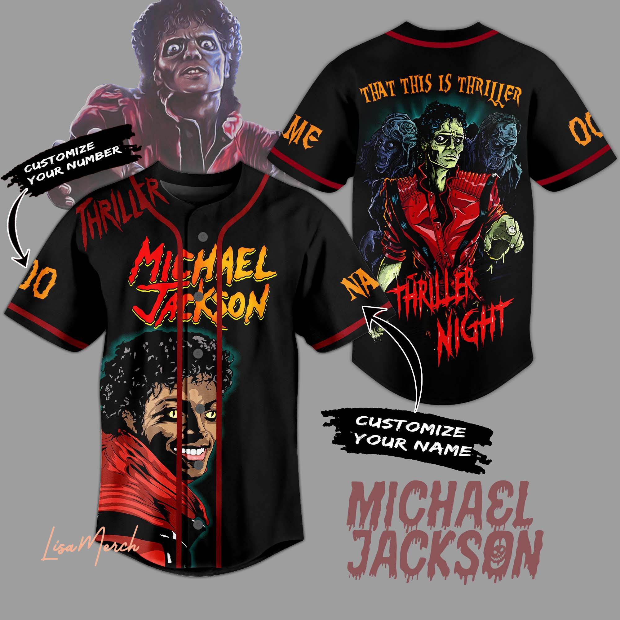 Michael Jackson Baseball Jersey For Fans