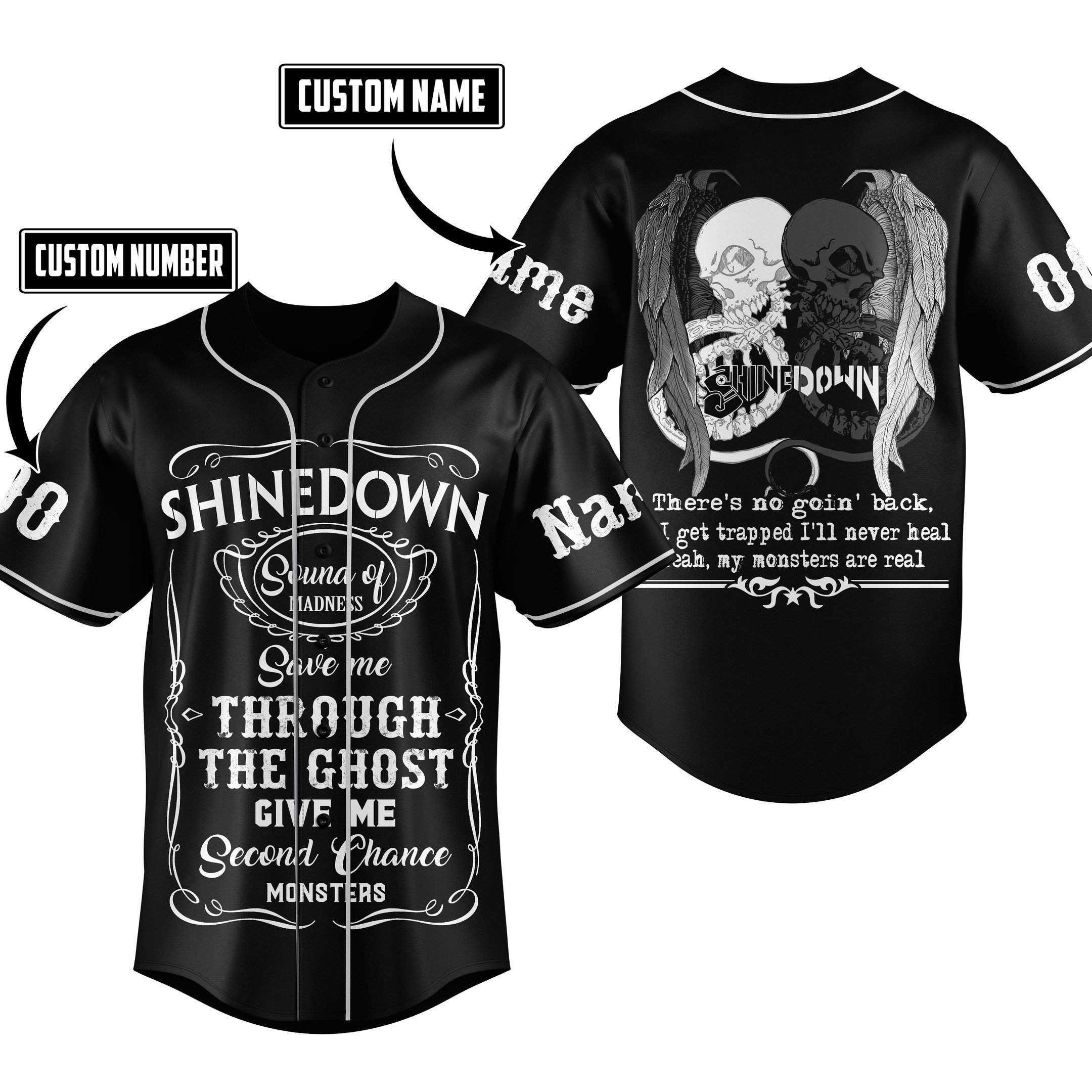Shinedown Baseball Jersey For Fans