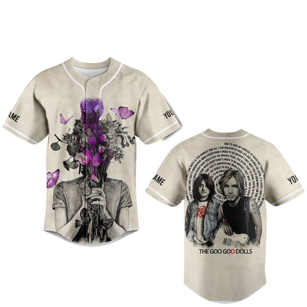 Goo Goo Dolls Baseball Jersey For Fans