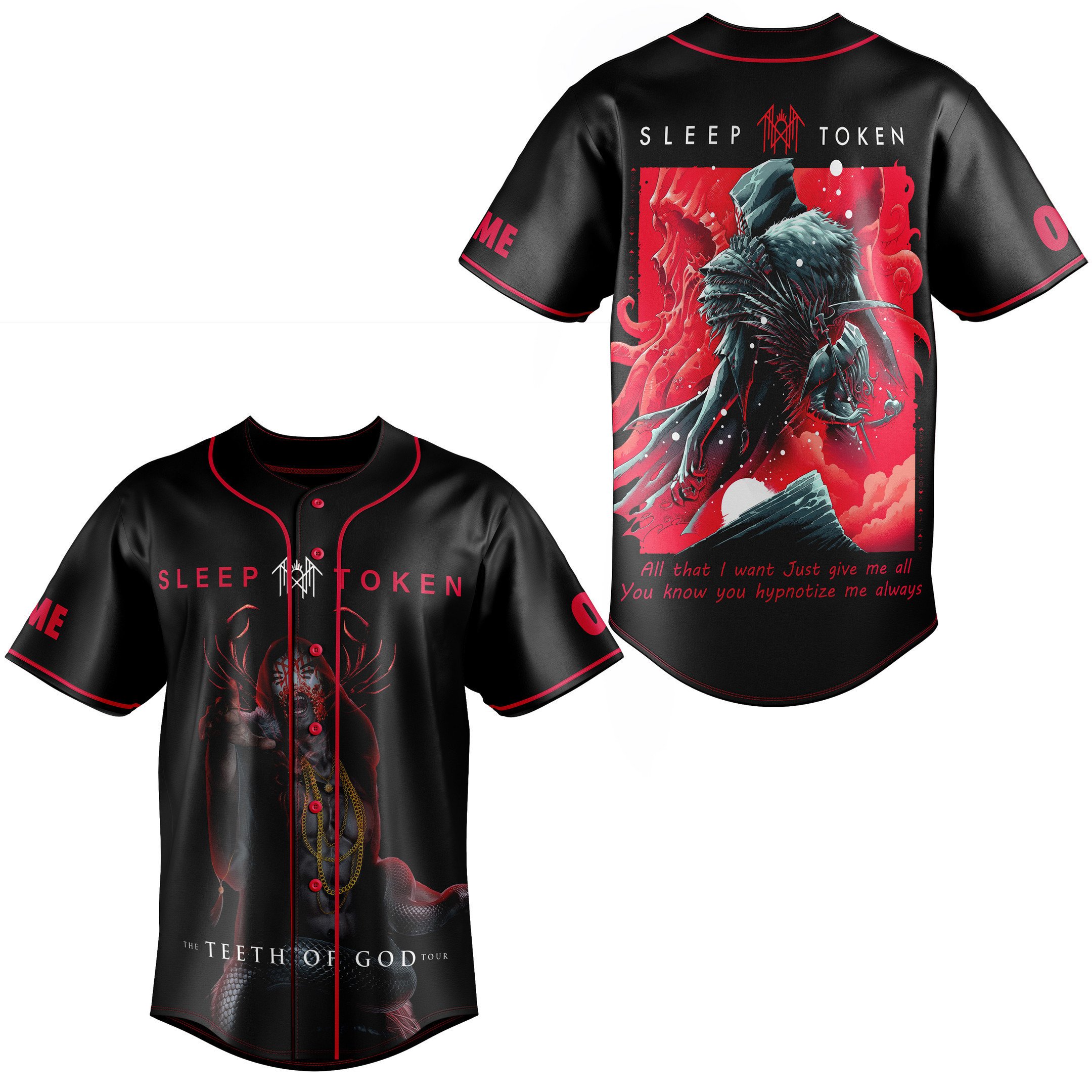 Sleep Token Baseball Jersey For Fans