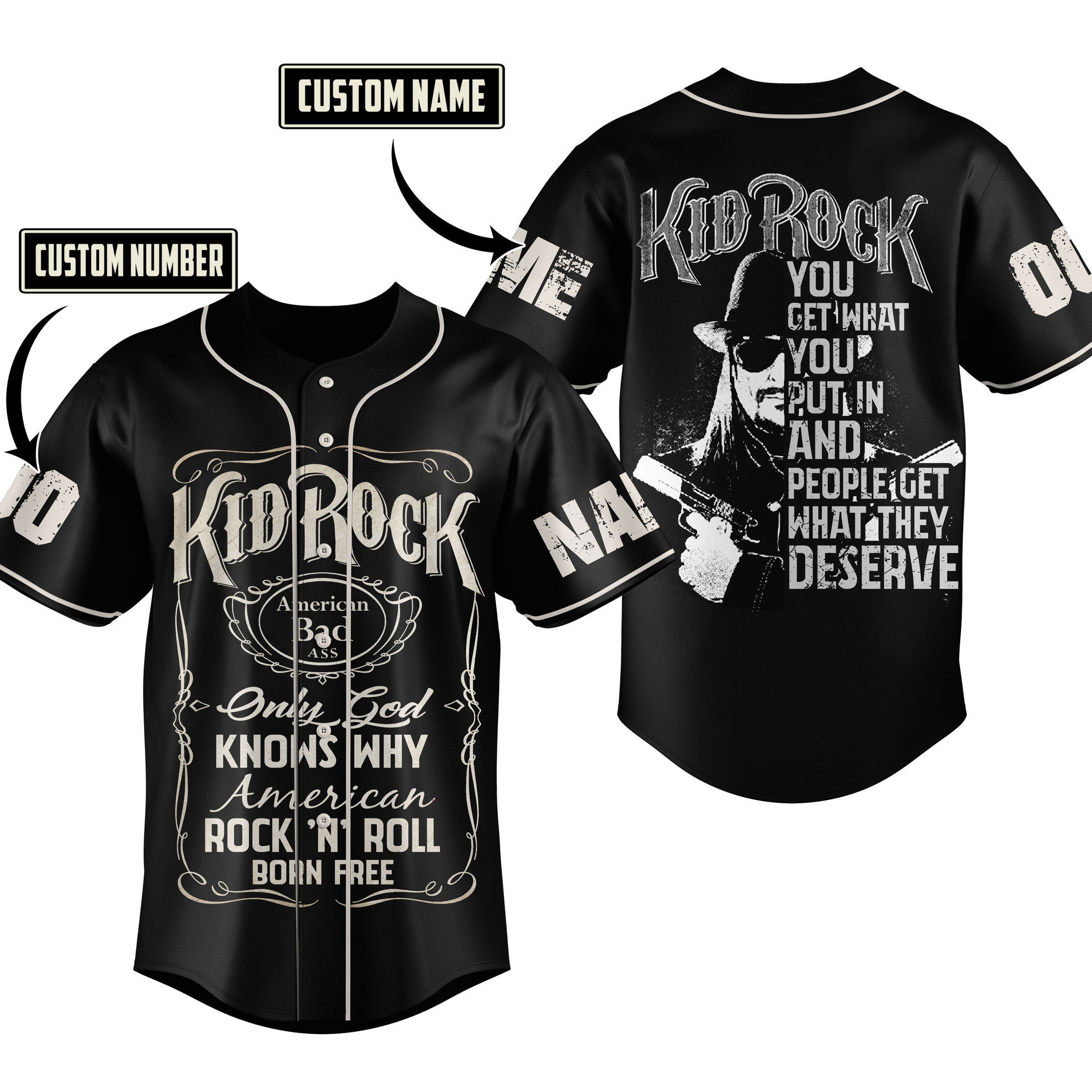 Kid Rock Baseball Jersey For Fans