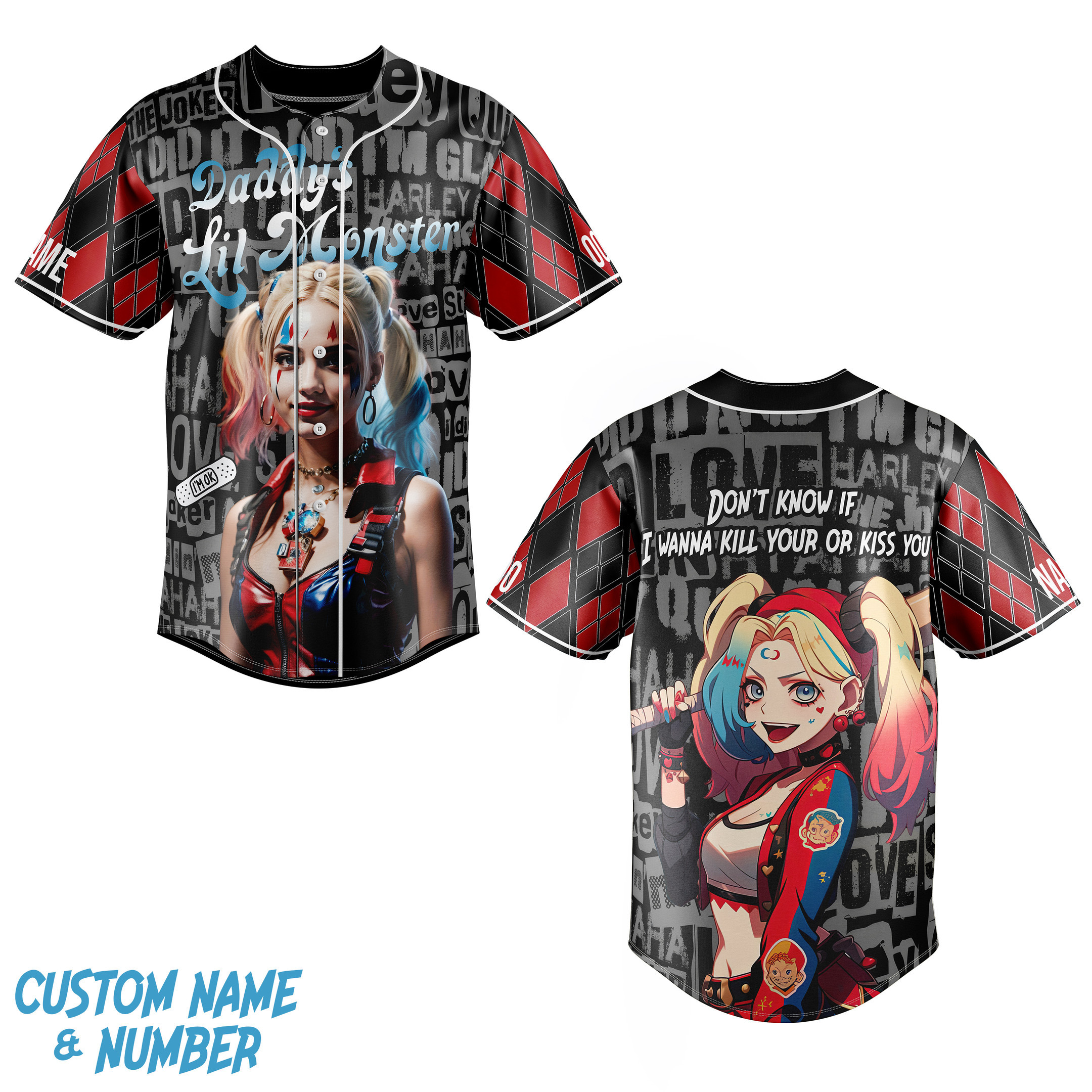 Daddy Lil Monster Baseball Jersey For Fans