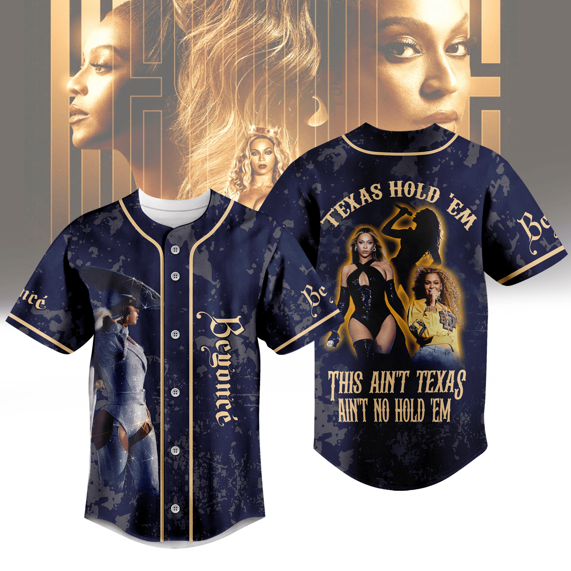 Texas Hold M Beyonce Baseball Jersey For Fans