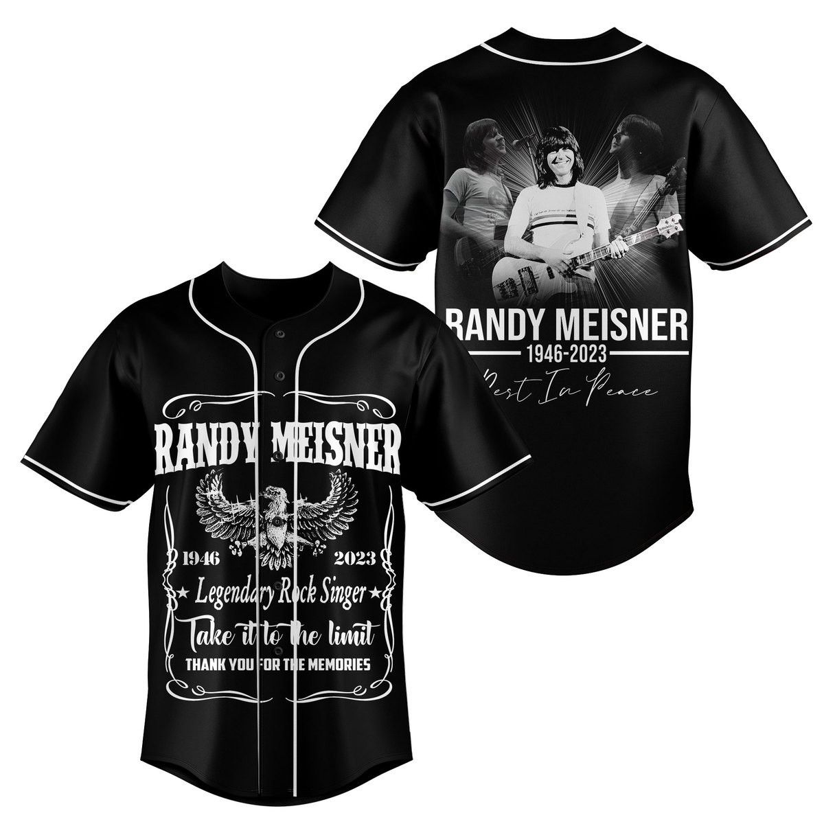 Randy Meisner Baseball Jersey For Fans