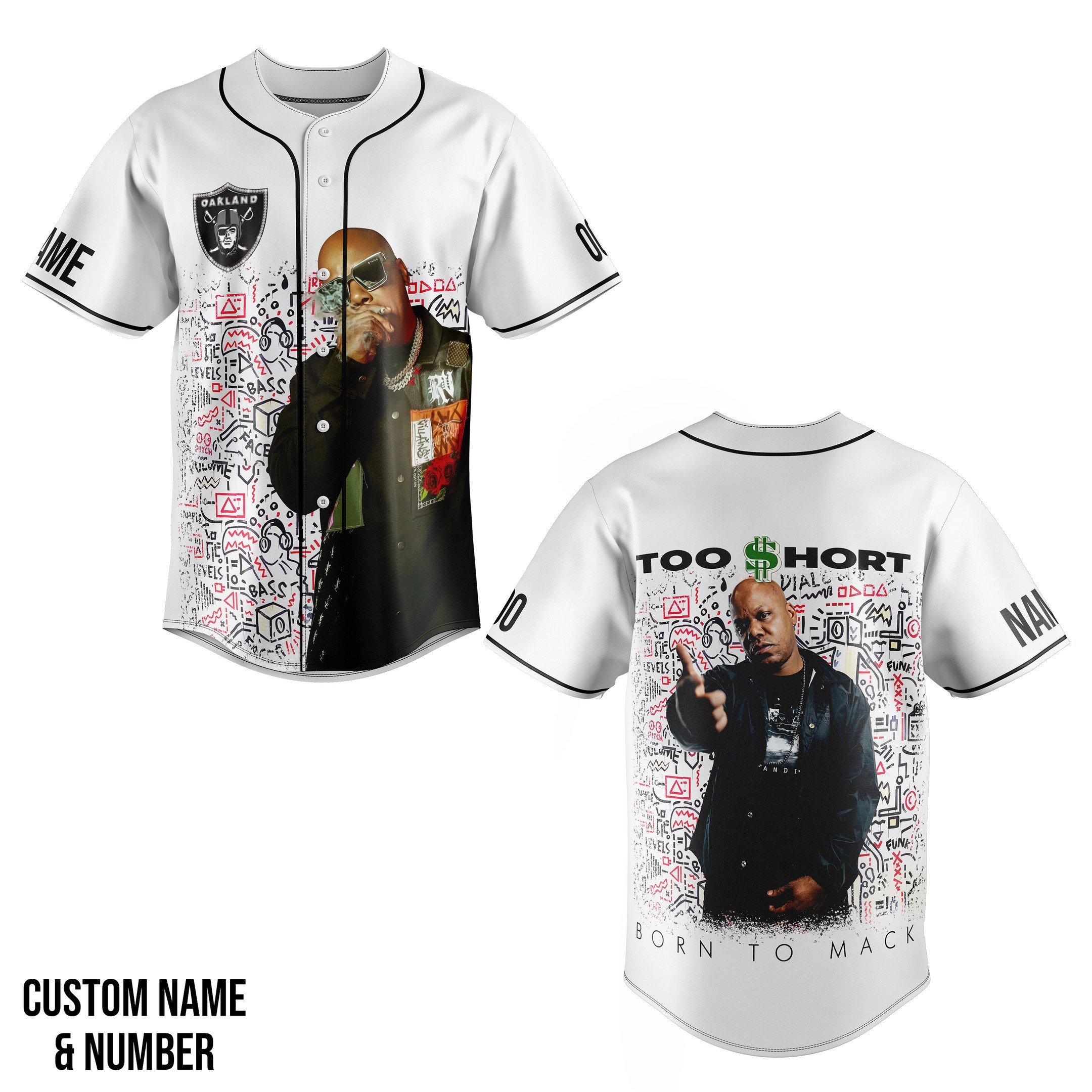 Too Short Baseball Jersey For Fans