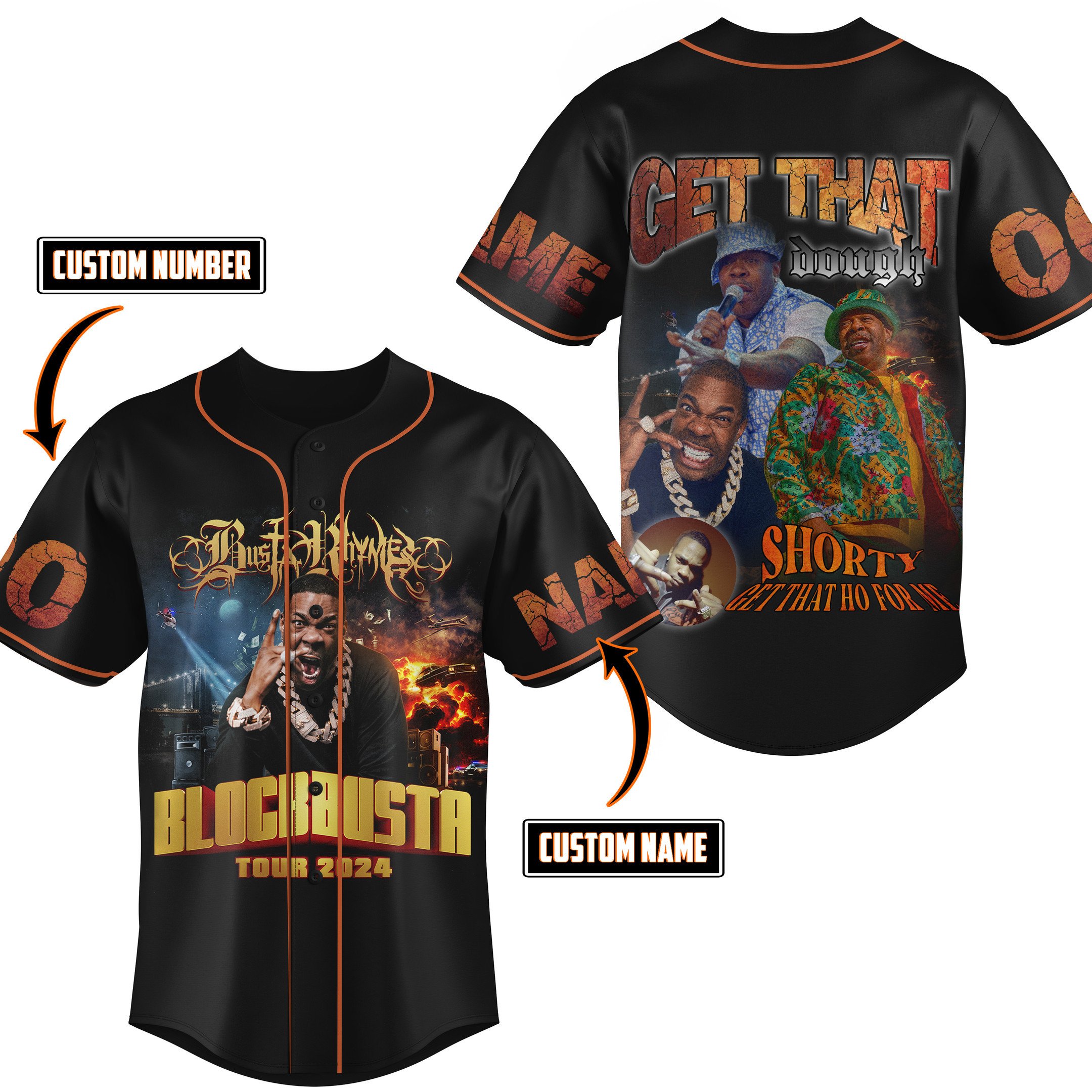 Busta Rhymes Baseball Jersey For Fans