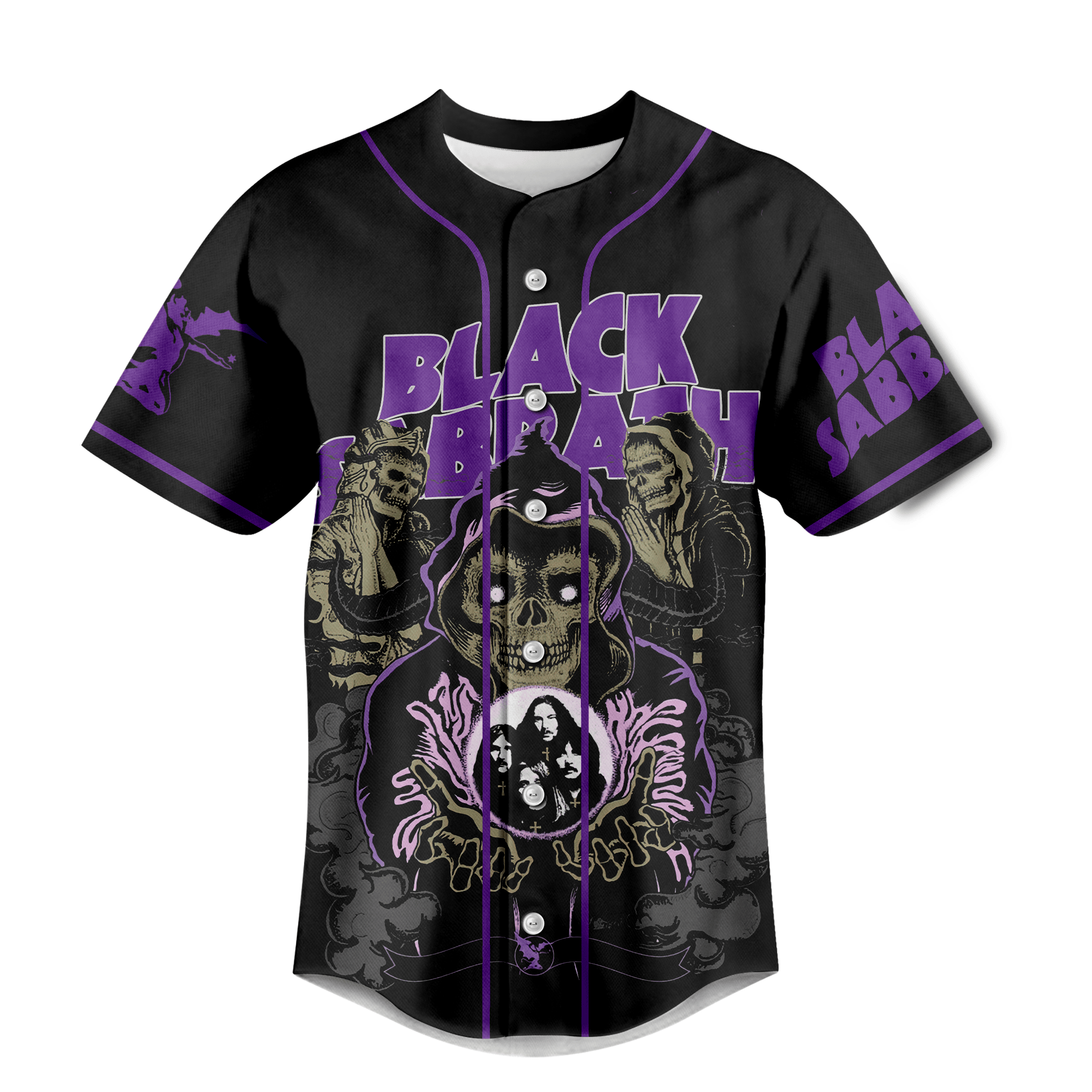 Black Sabbath Baseball Jersey For Fans