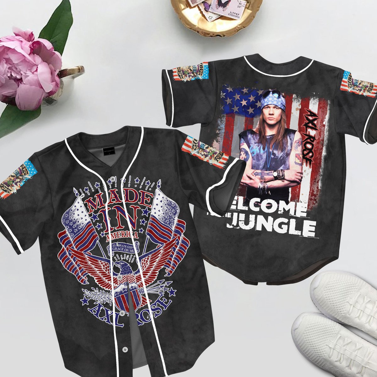 Axl Rose Baseball Jersey For Fans