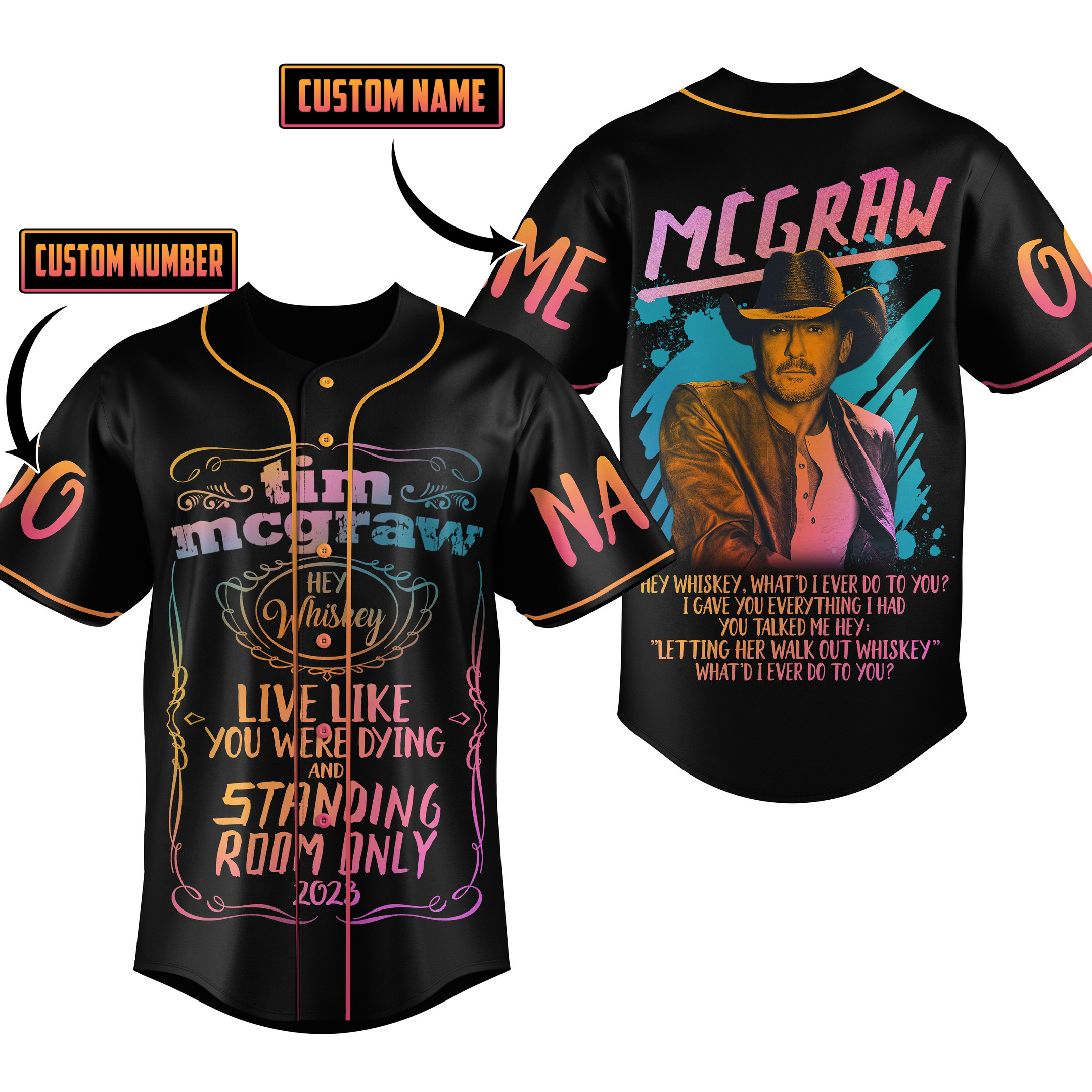 Tim Mcgraw Baseball Jersey For Fans