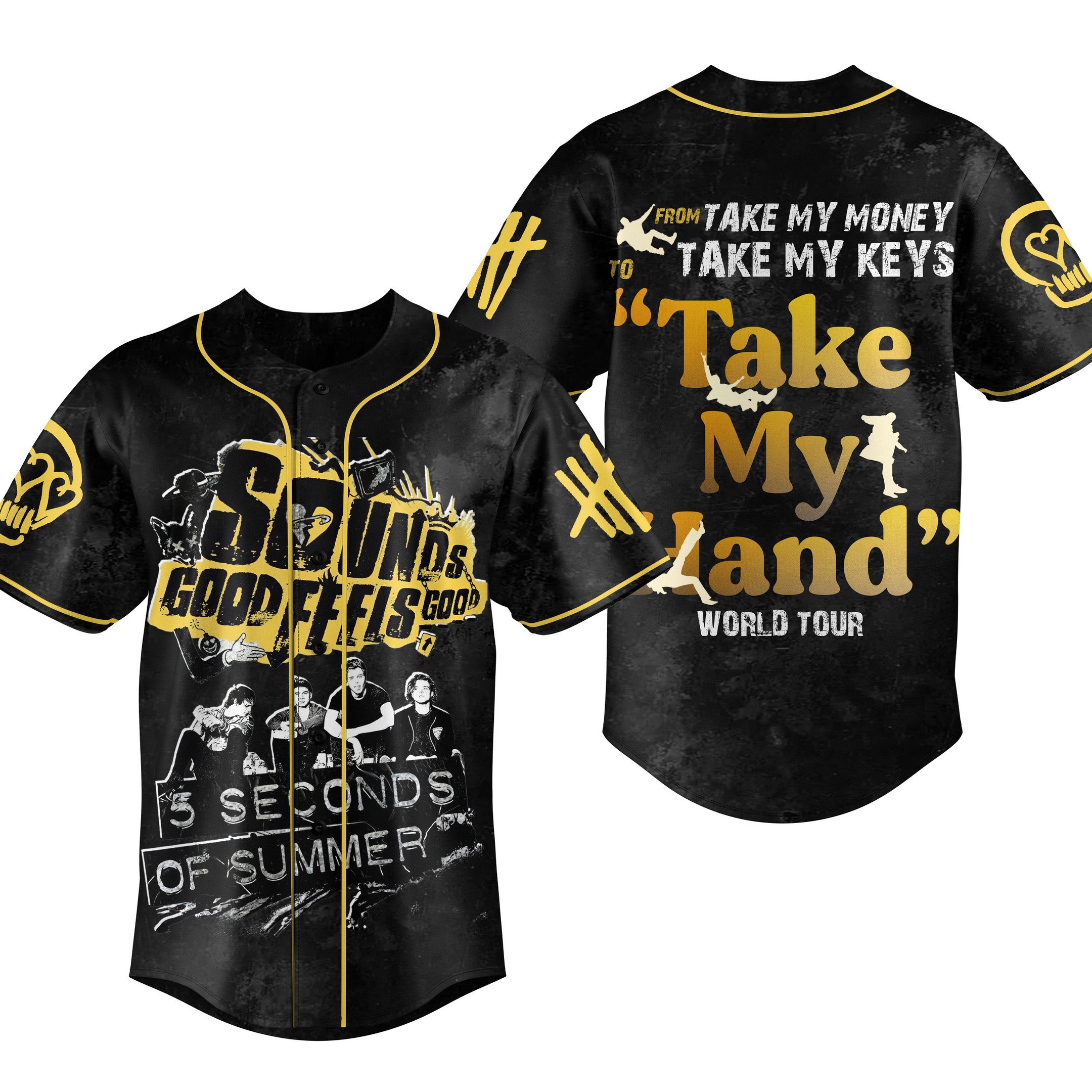 Sounds Good Feels Good Baseball Jersey For Fans