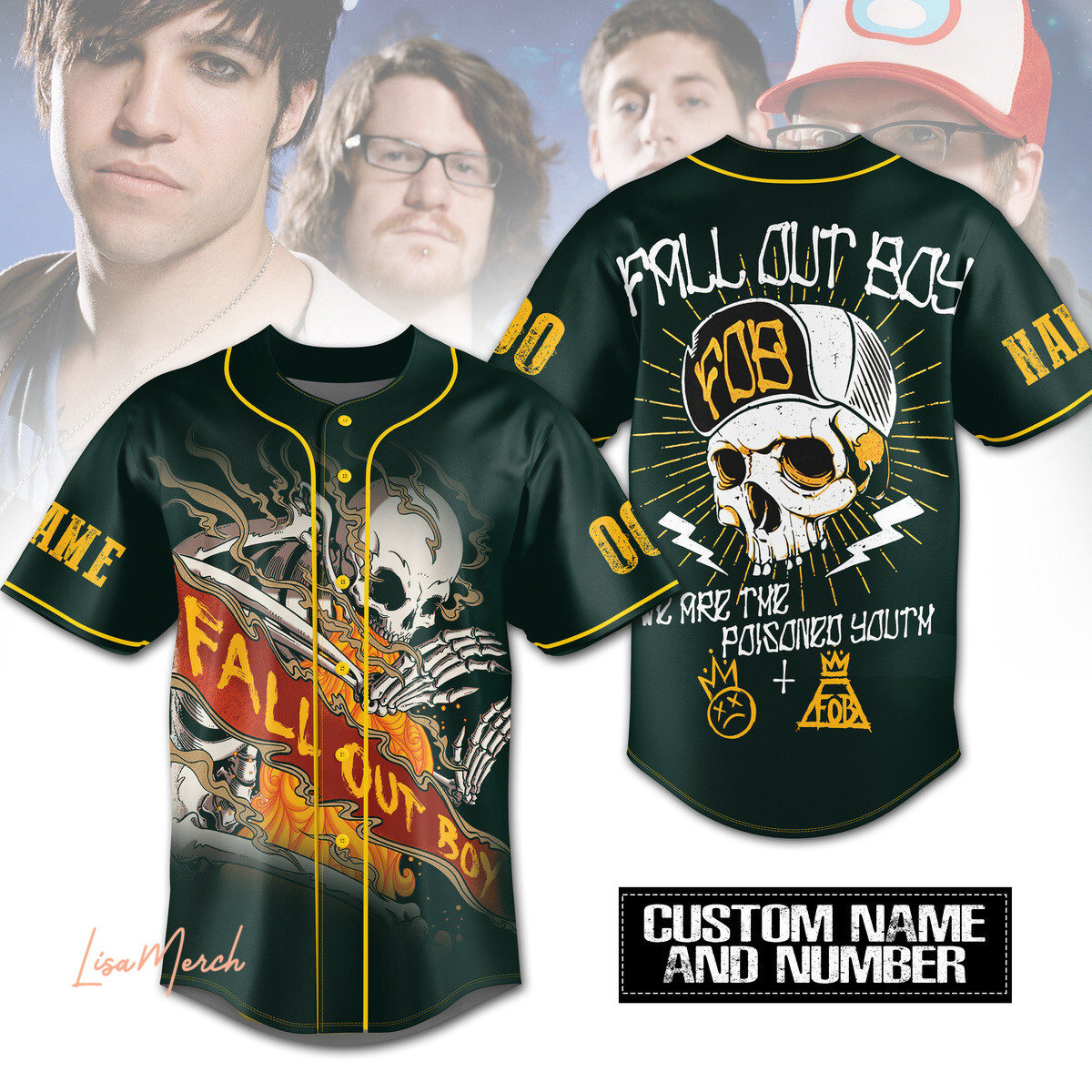 Fall Out Boy Baseball Jersey For Fans