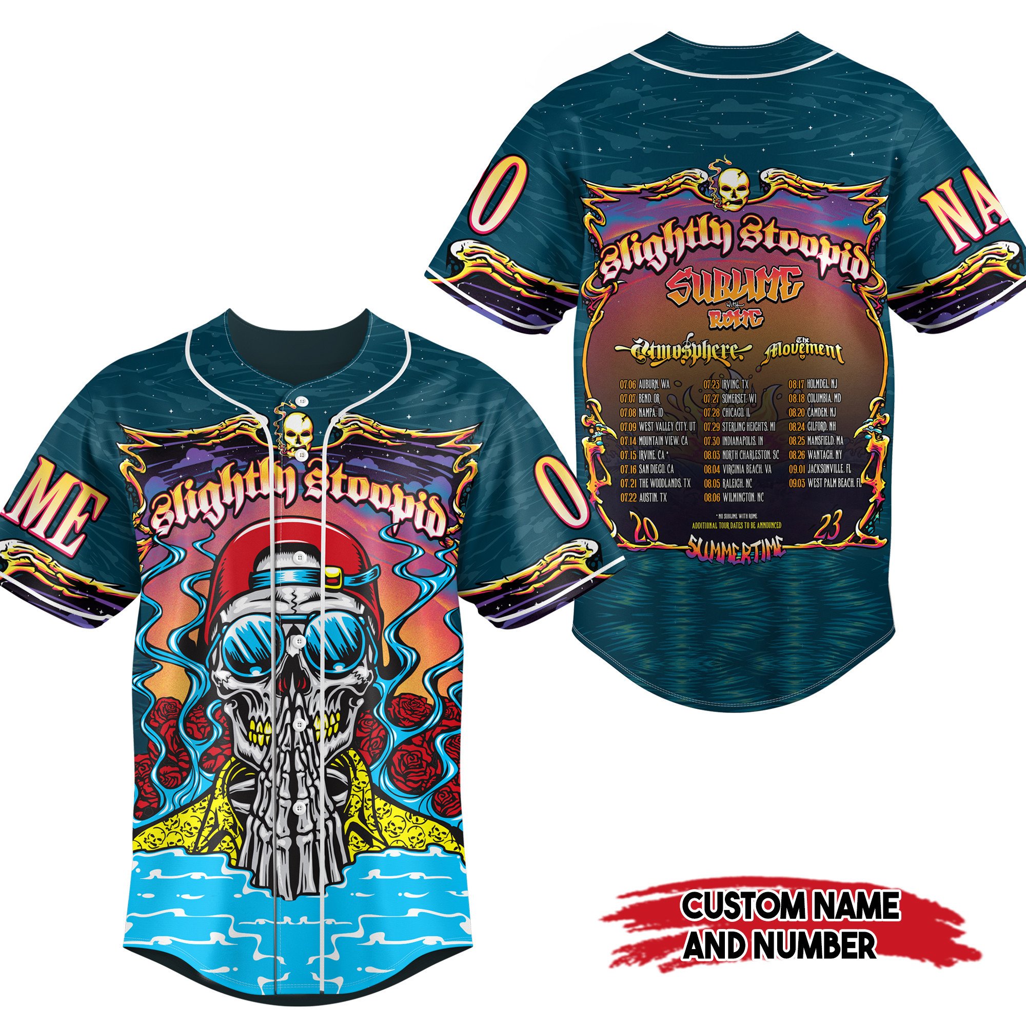 Slightly Stoopid Baseball Jersey For Fans