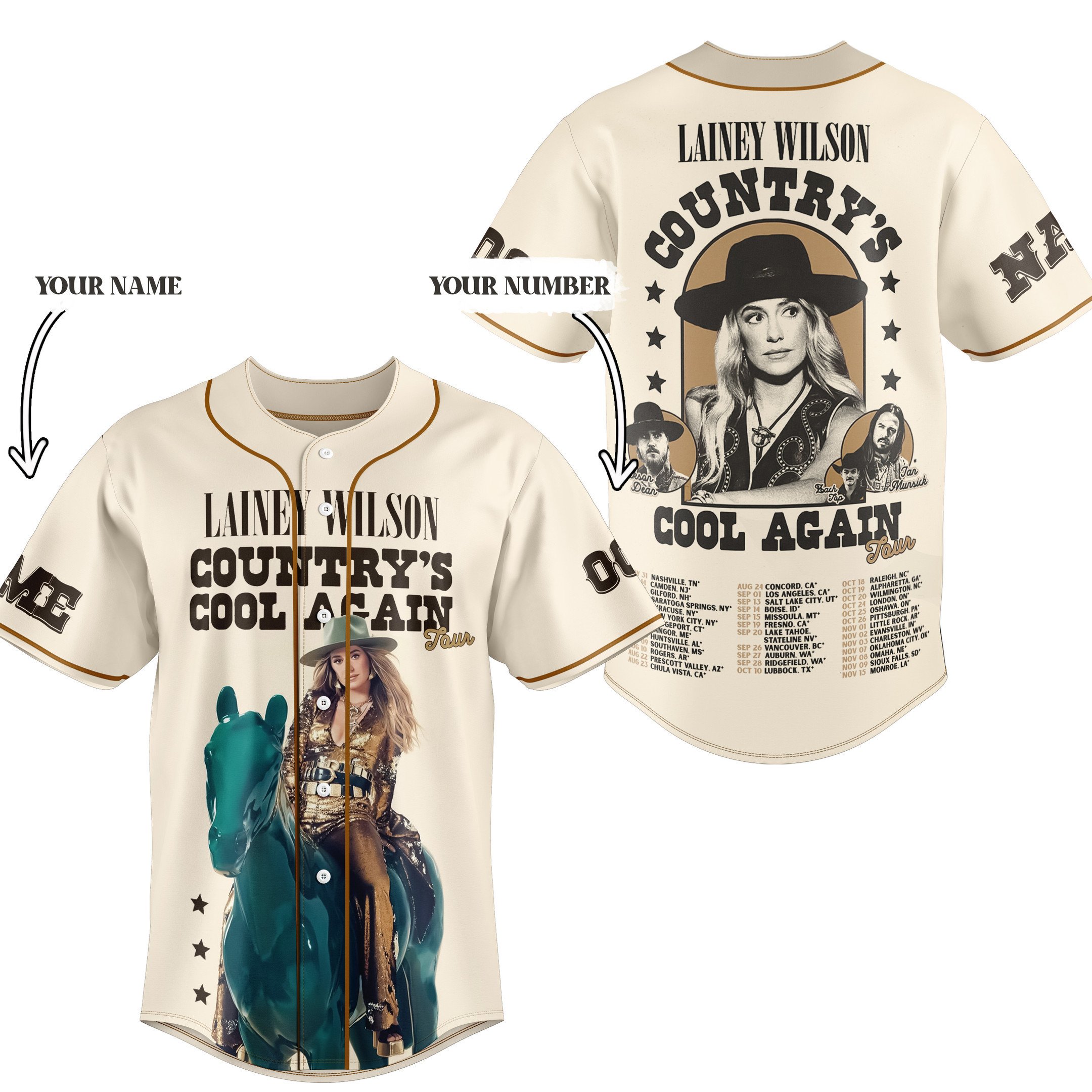 Lainey Wilson Baseball Jersey For Fans