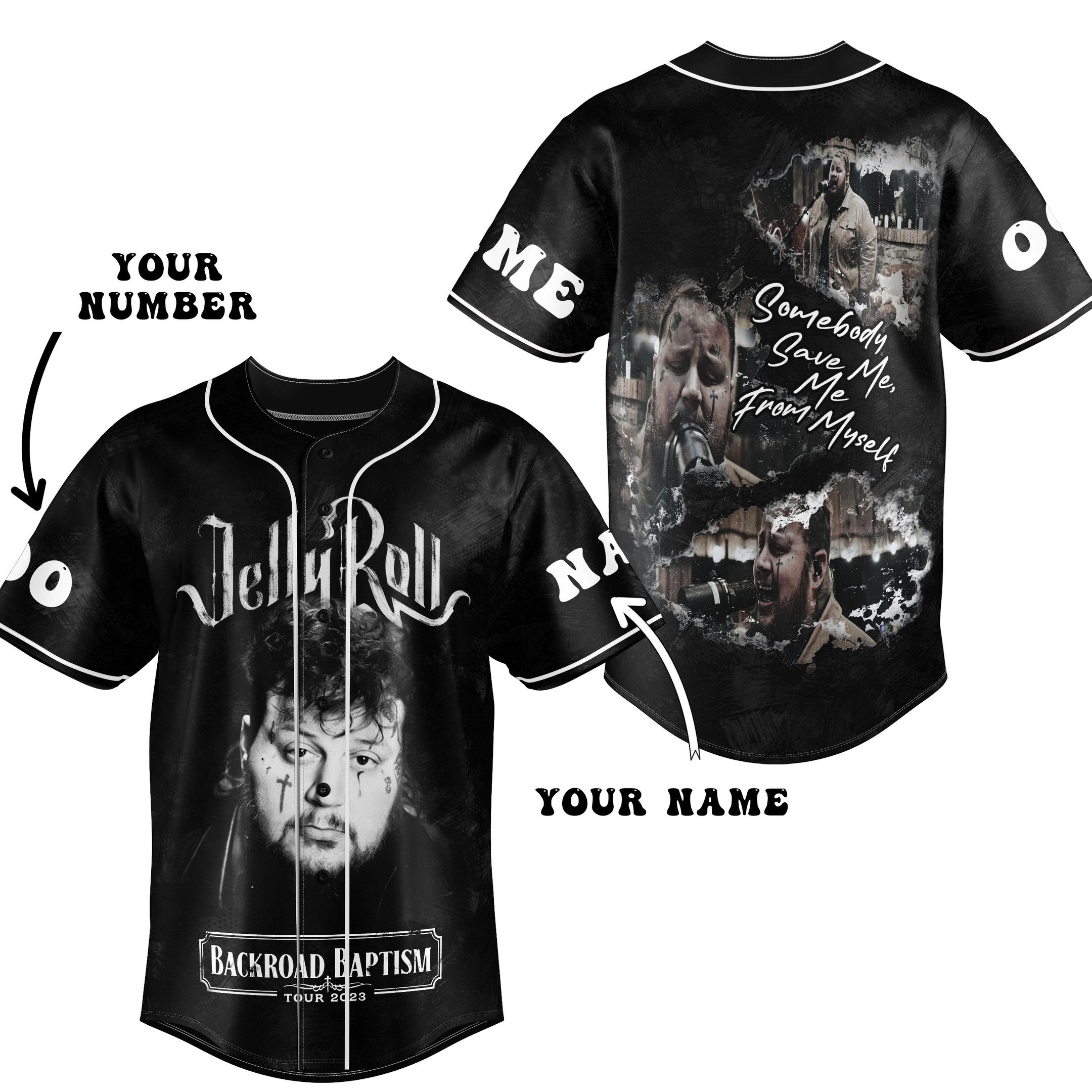 Jelly Roll Baseball Jersey For Fans