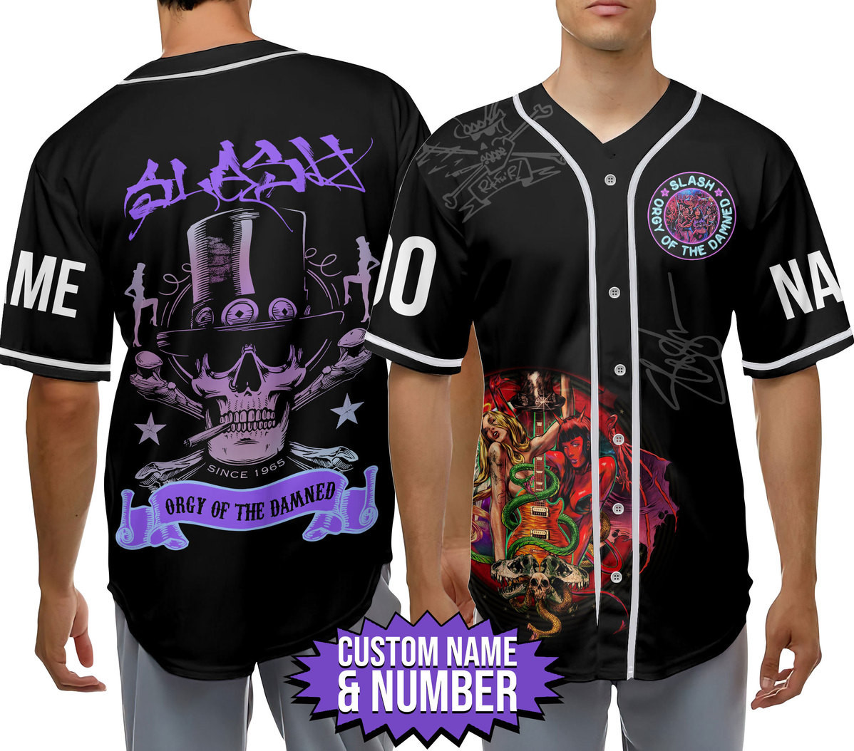 Slash Orgy Of The Damned Baseball Jersey For Fans