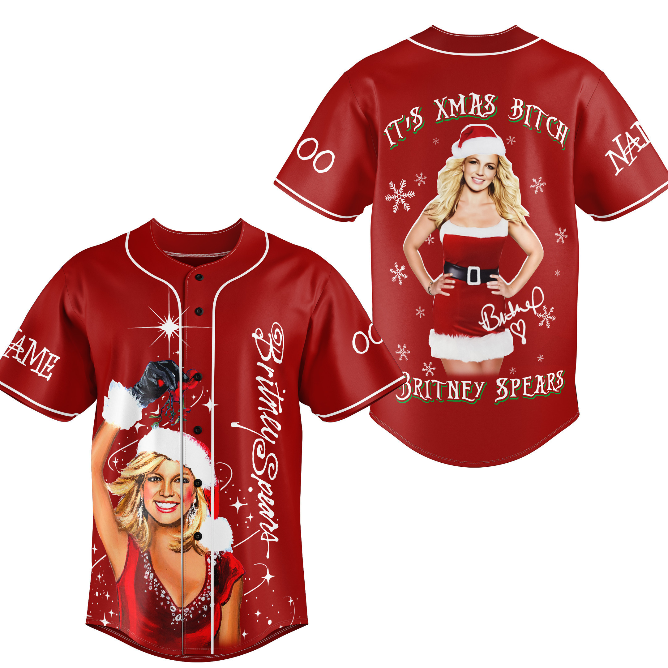 Britney Spears Baseball Jersey For Fans