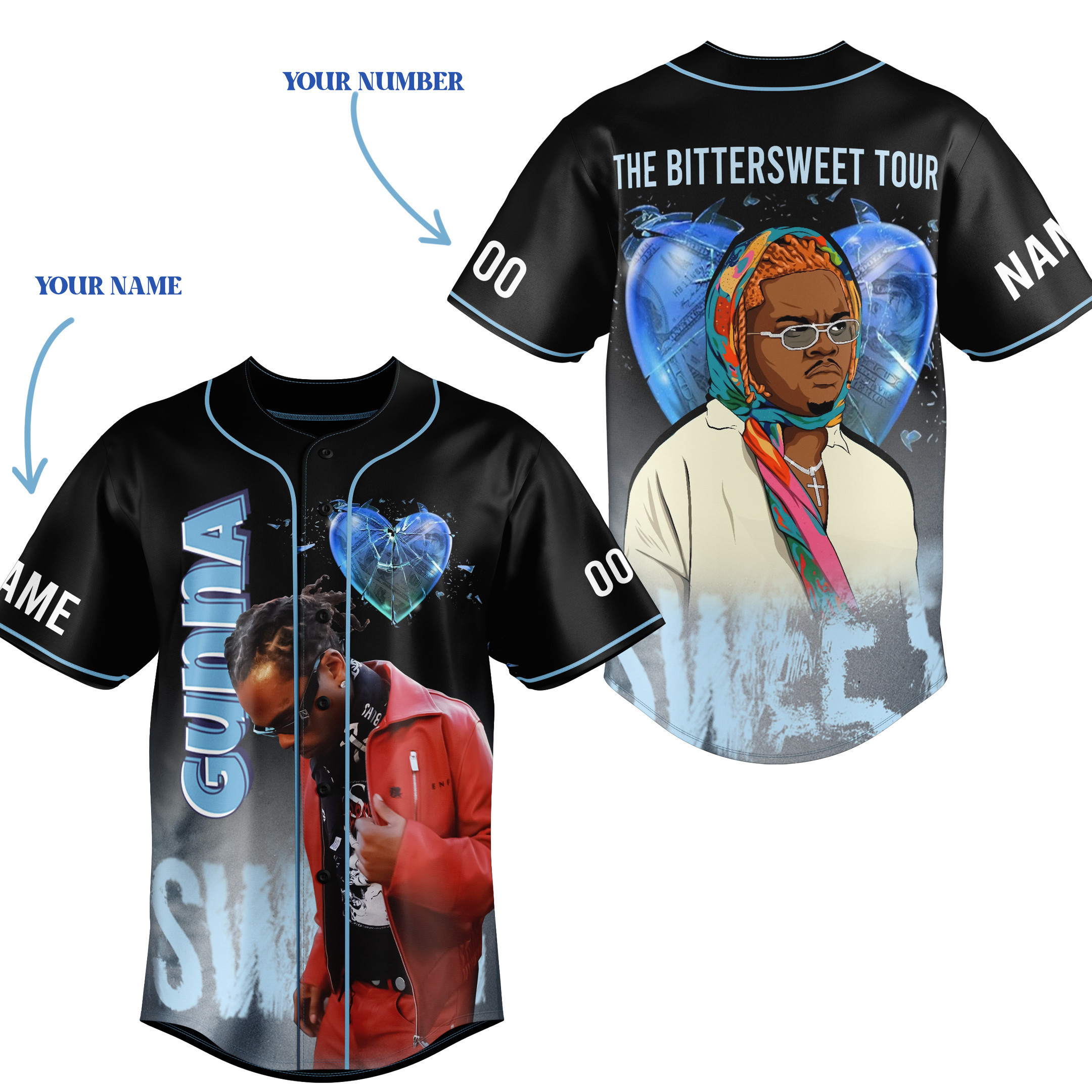 The Bittersweet Tour Gunna Baseball Jersey For Fans