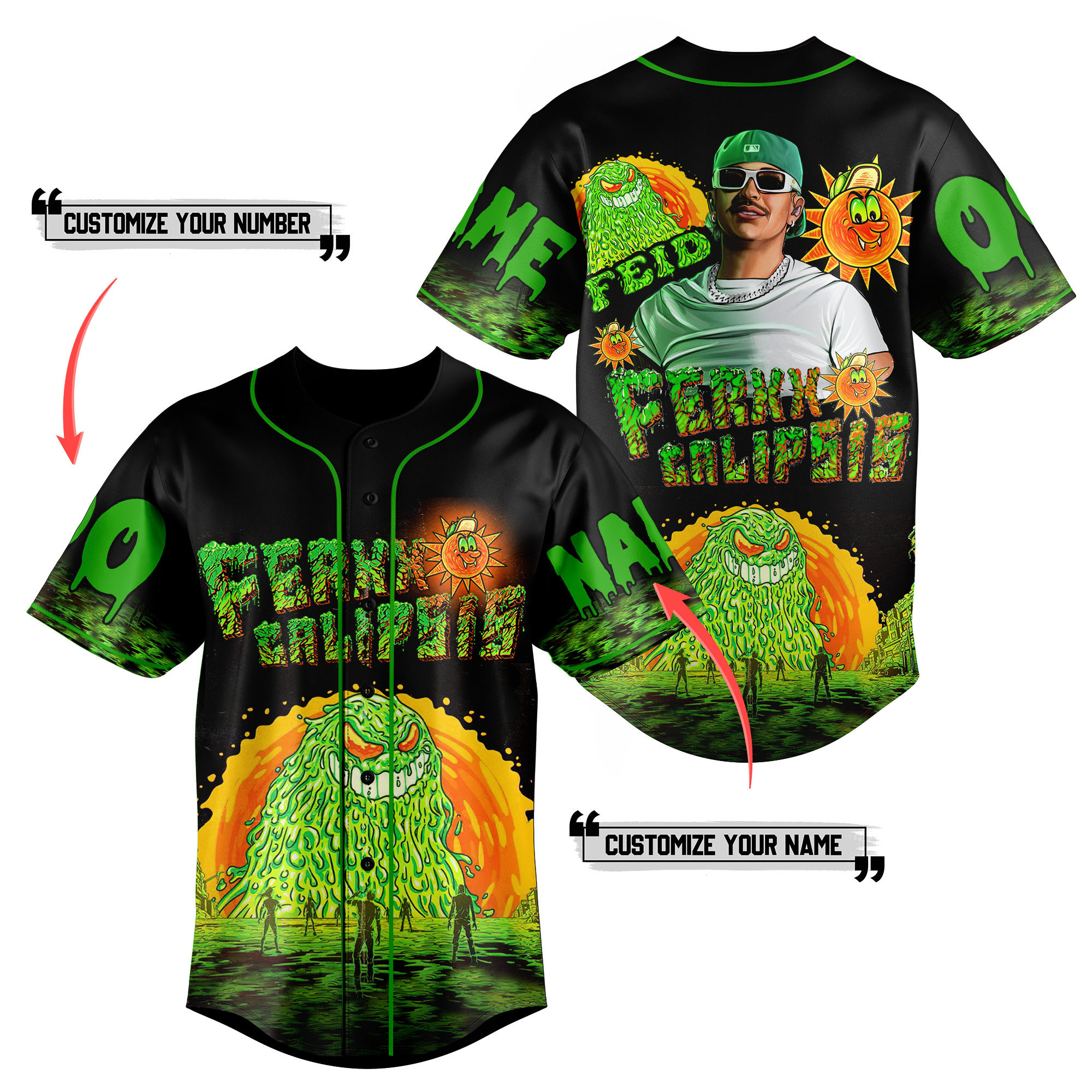 Ferxxo Calipsis Feid Baseball Jersey For Fans