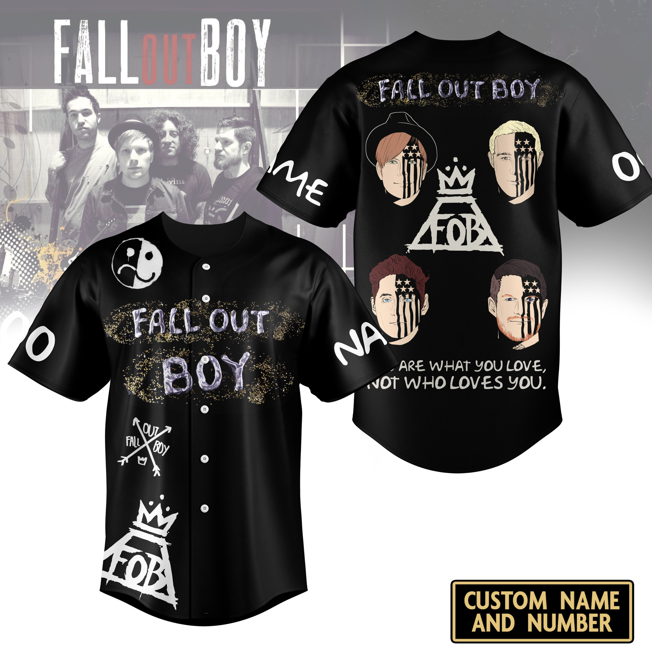 Fall Out Boy Baseball Jersey For Fans