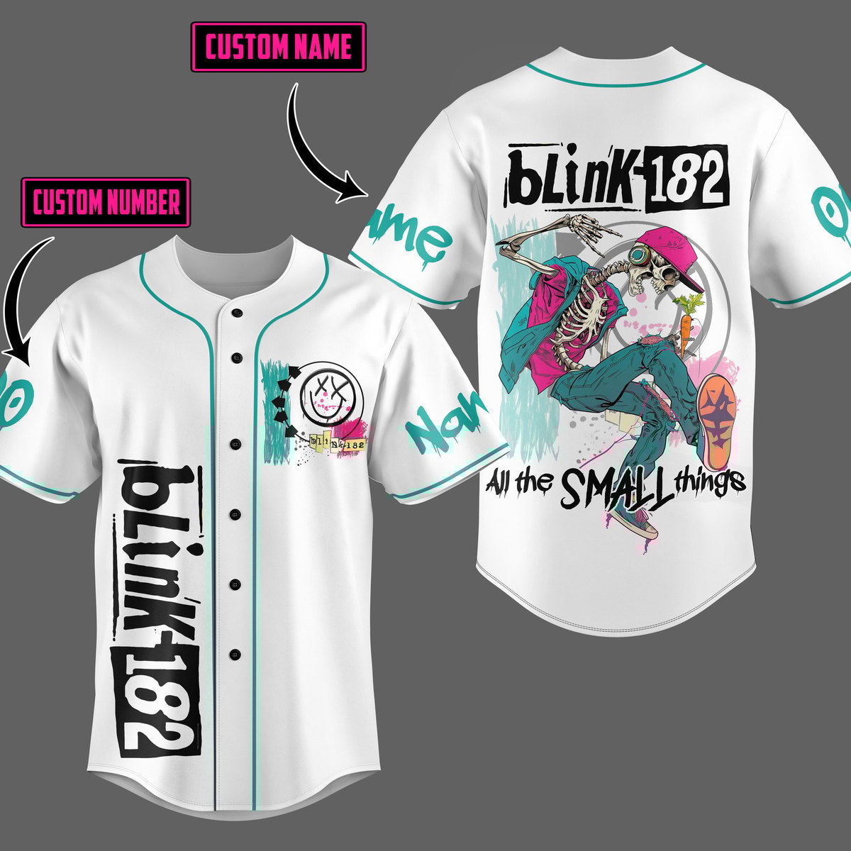 Blink 182 Baseball Jersey For Fans
