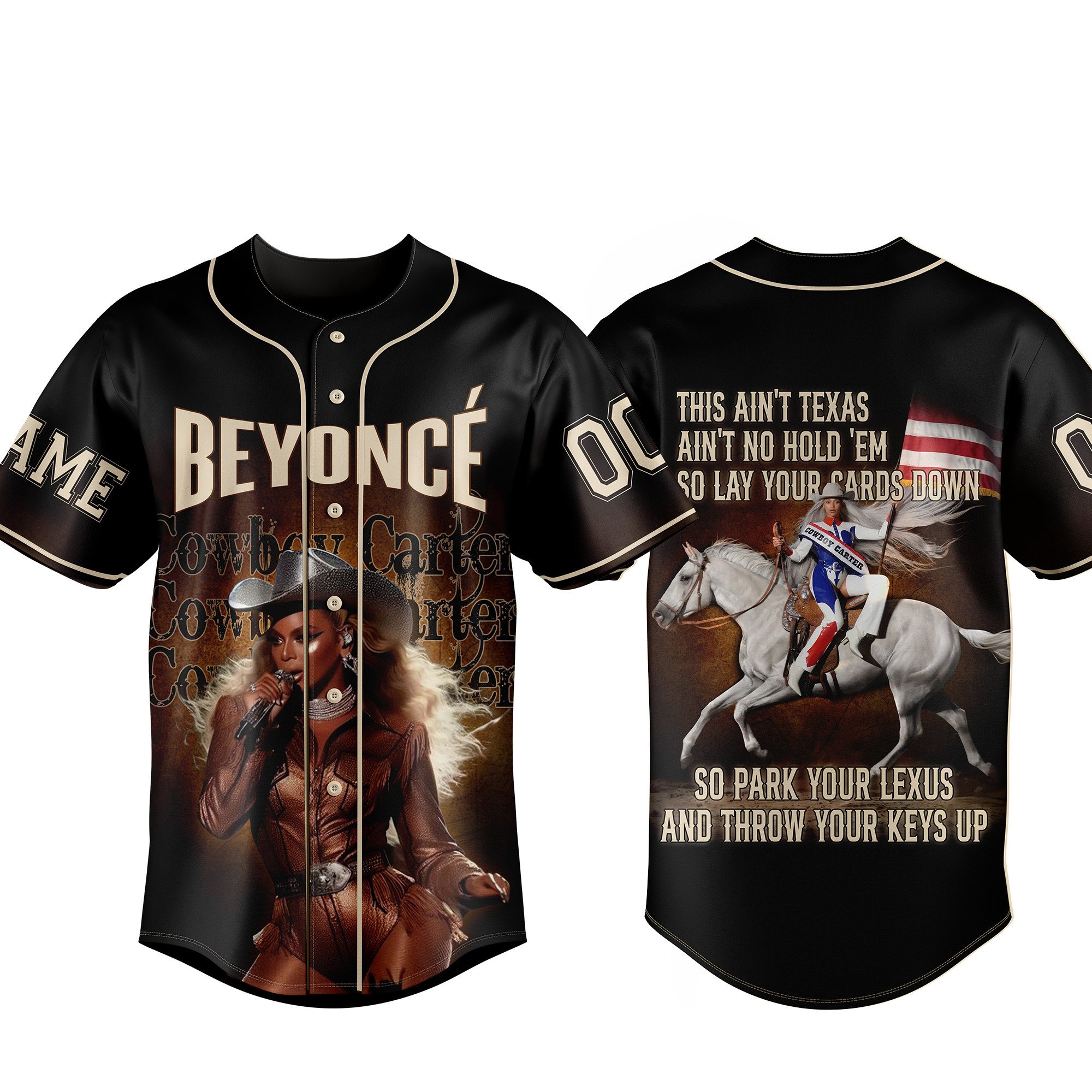 Beyonce Cowboy Carter Baseball Jersey For Fans