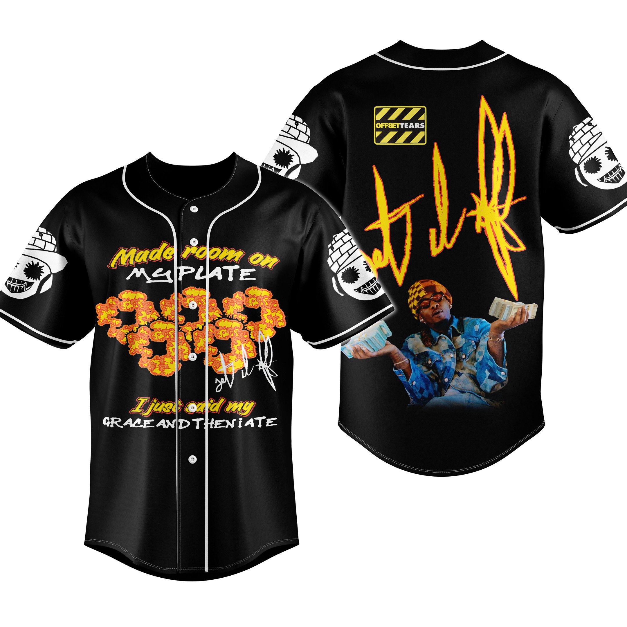 Say My Grace Offset Baseball Jersey For Fans