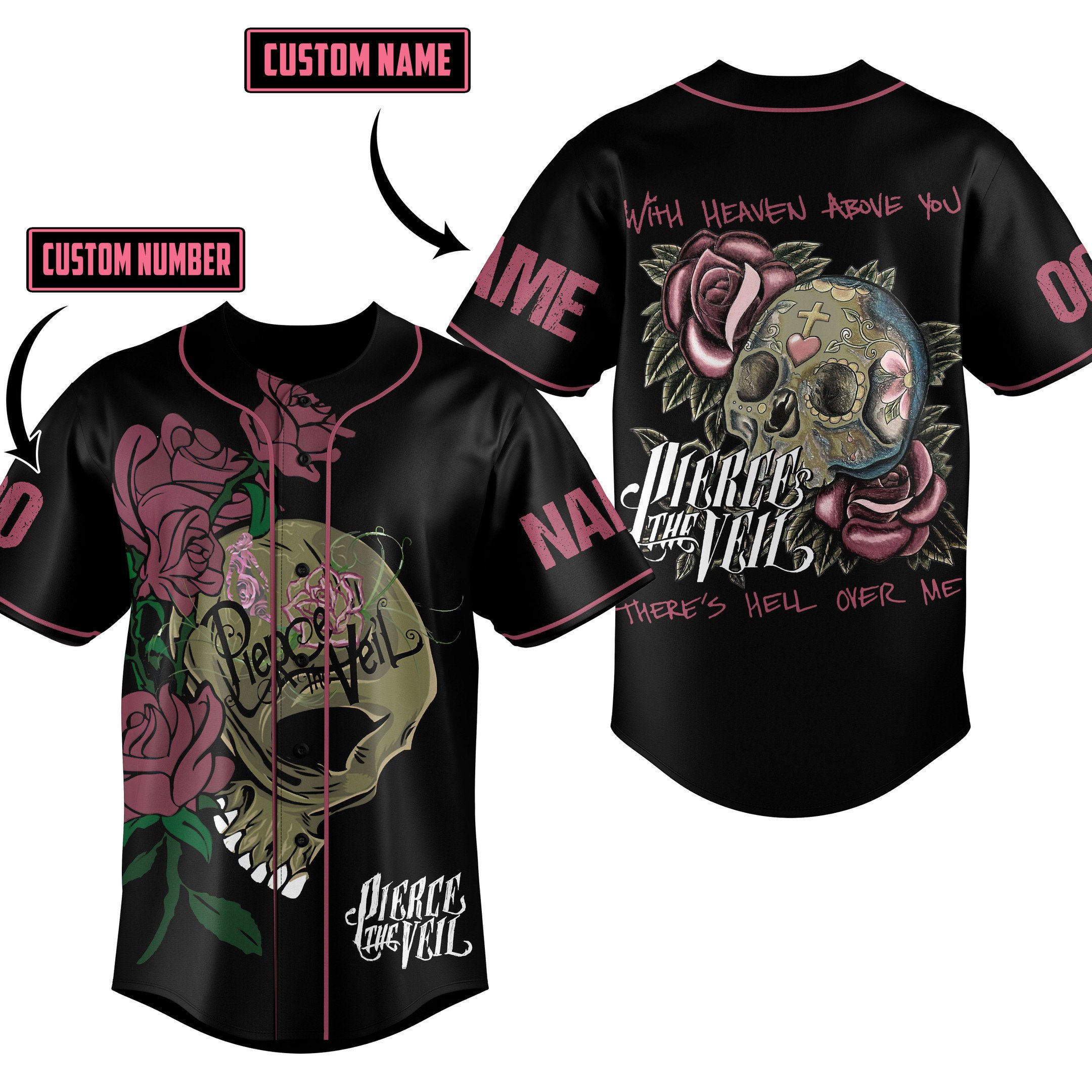 Pierce The Veil Baseball Jersey For Fans