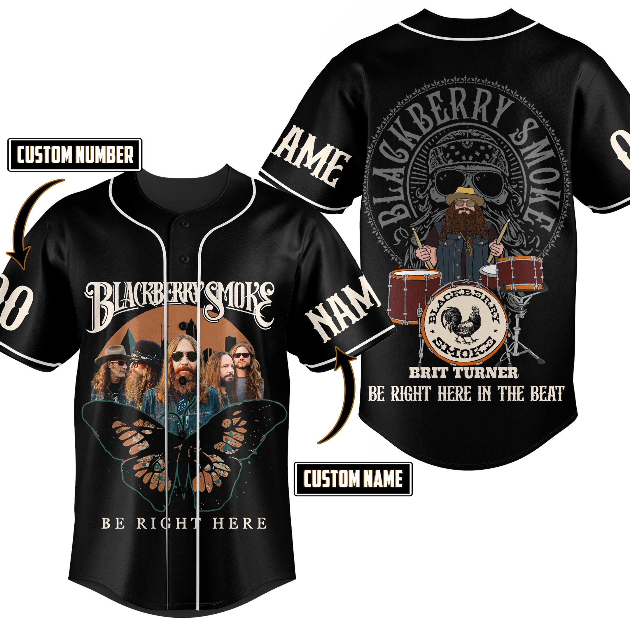 Blackberry Smoke Baseball Jersey For Fans