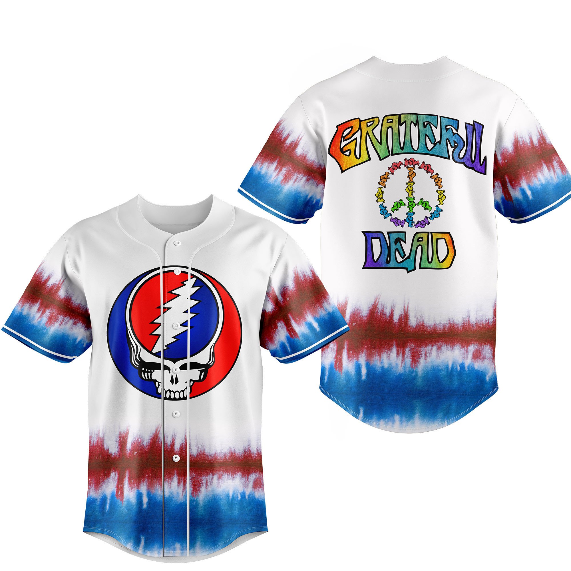 Grateful Dead Baseball Jersey For Fans