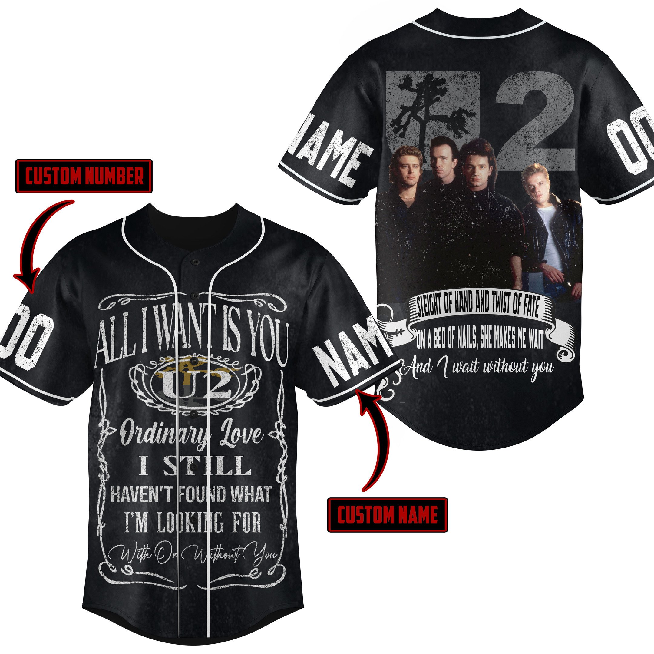 All I Want Is You U2 Baseball Jersey For Fans