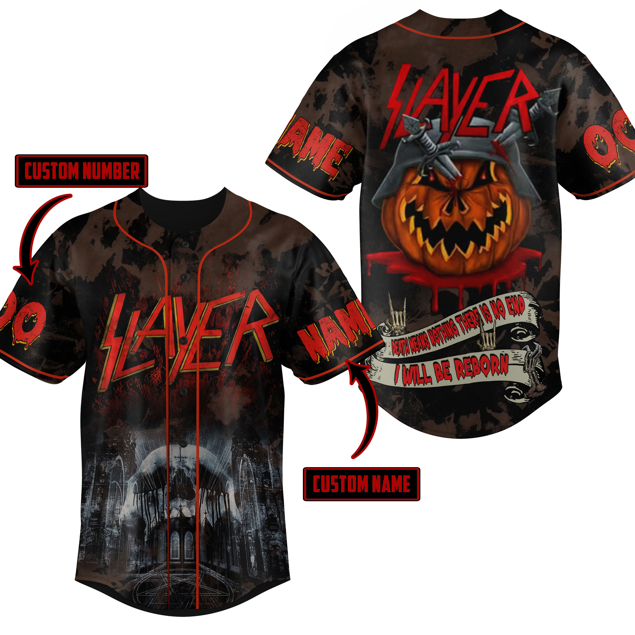 I Will Be Reborn Slayer Baseball Jersey For Fans