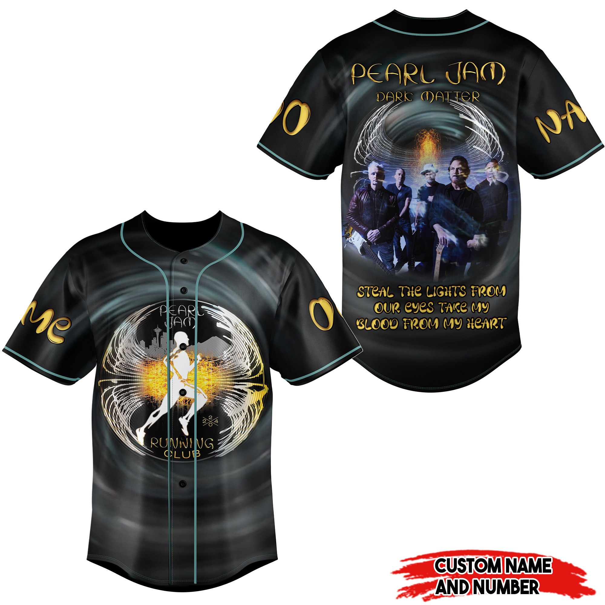 Pearl Jam Dark Matter Baseball Jersey For Fans