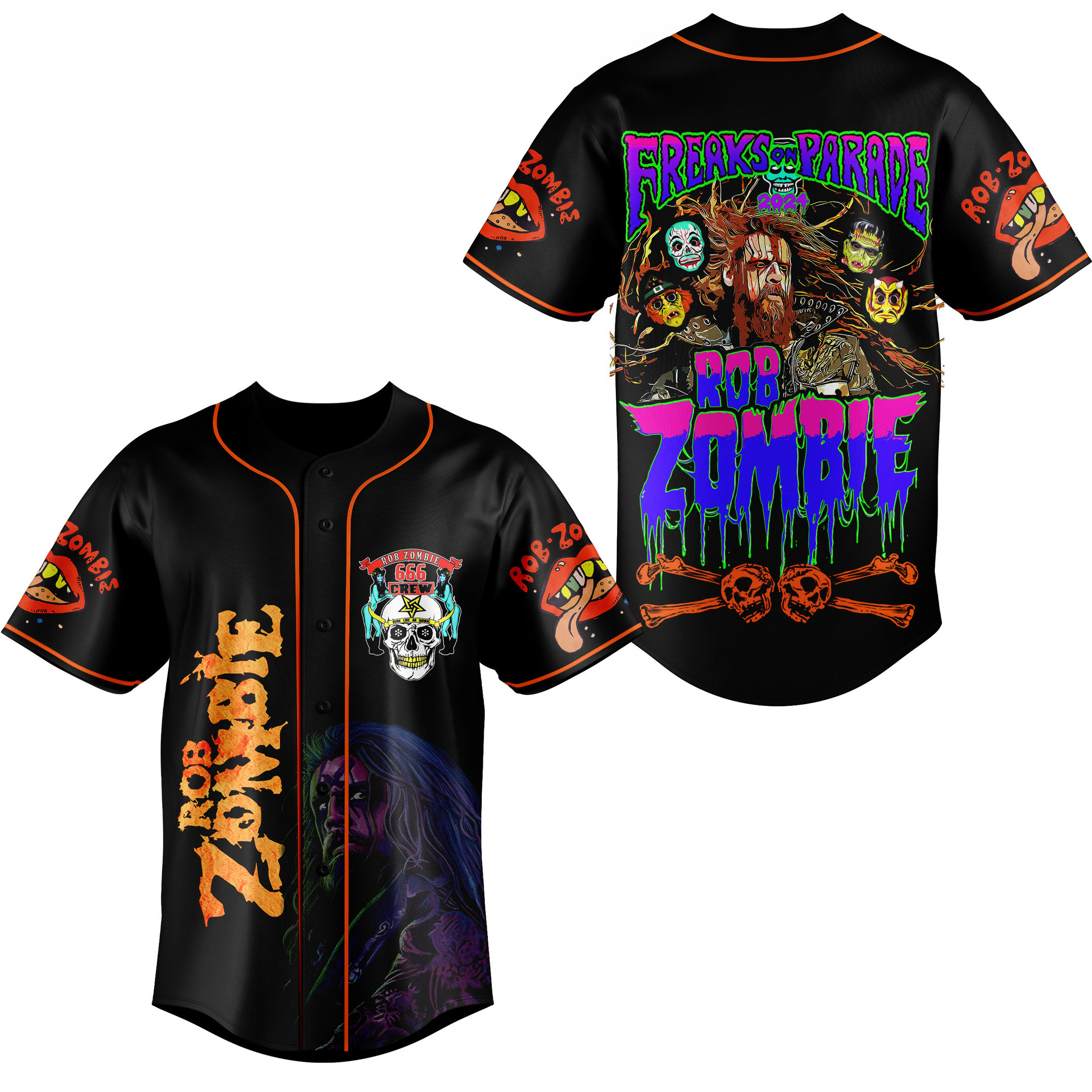 Rob Zombie Baseball Jersey For Fans